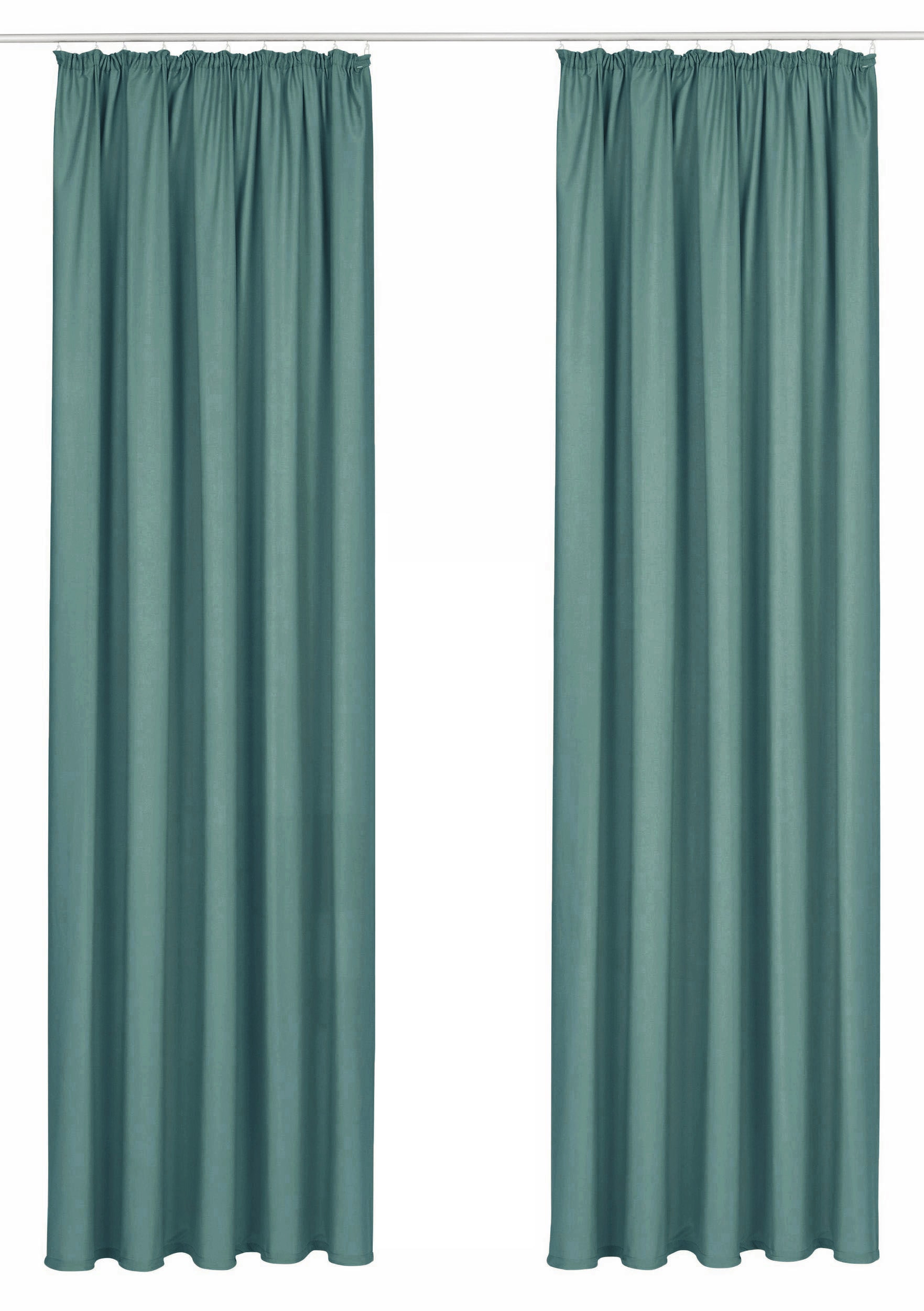 Bruno Banani Vorhang »Lagan« Kräuselband 2 Stk. tlg. 2-er Set, gewebt, Microfaser, versch. Grössen, einfarbig, Bestseller