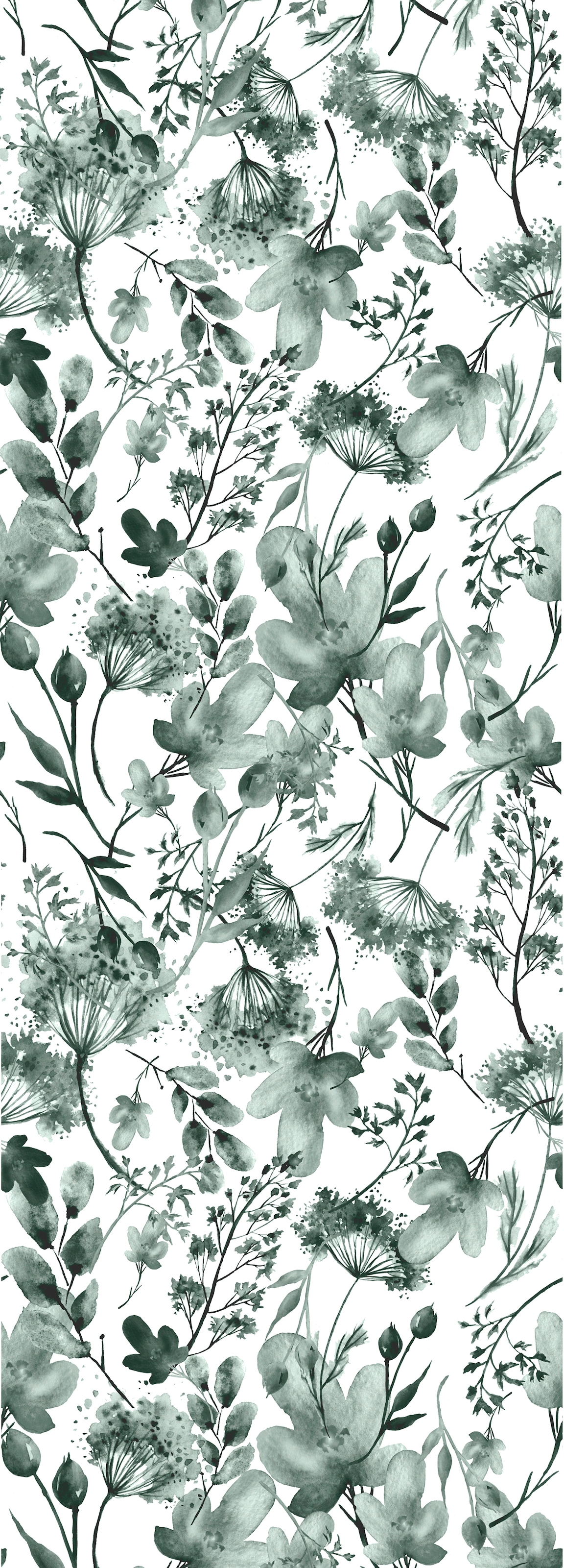 Image of queence Vinyltapete "Fabienne" Motiv bedruckt botanisch floral gemustert natürlich glatt 90x250cm, selbstklebend, kinderleichte Anbringung, Sticker