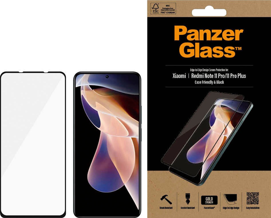 Image of PanzerGlass Displayschutzglas »Xiaomi Redmi Note 11 Pro/ 11 Pro Plus CF«, (1 St.) bei Ackermann Versand Schweiz