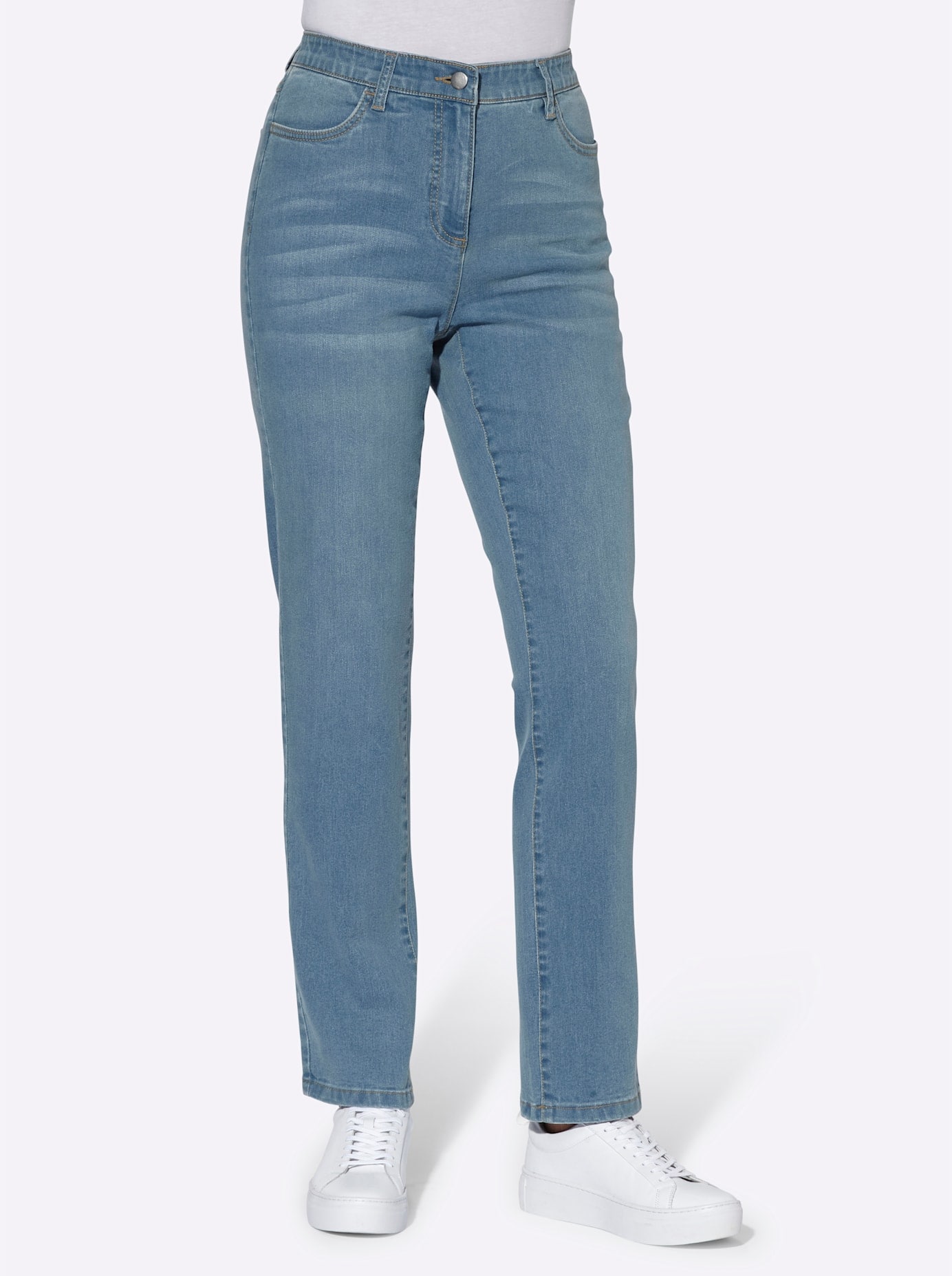 Classic Basics High-waist-Jeans, (1 tlg.)