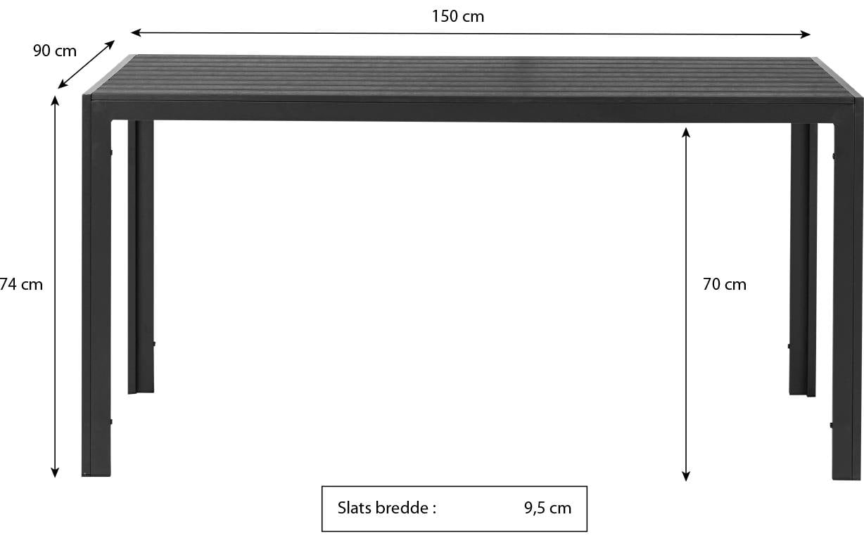 Schou Table de jardin »Noah 150 x 90cm«