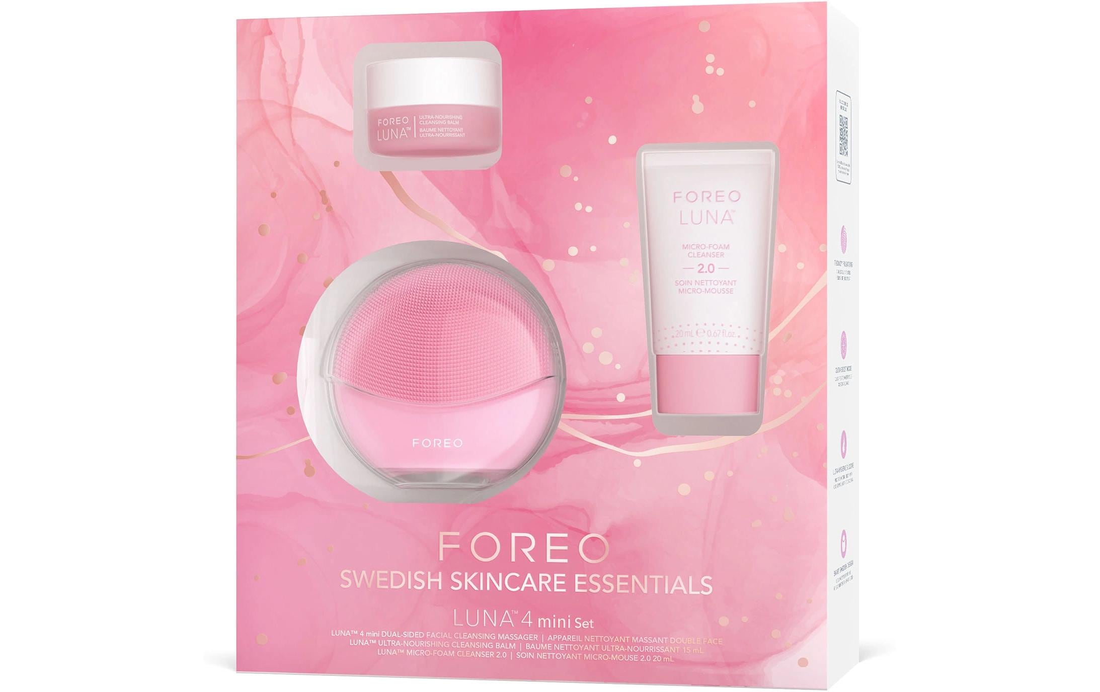 FOREO Gesichtreinigungs-Set »Luna 4 Mini Set« Hochwertiges Gesichtsreinigungsset für die doppelte Reinigung