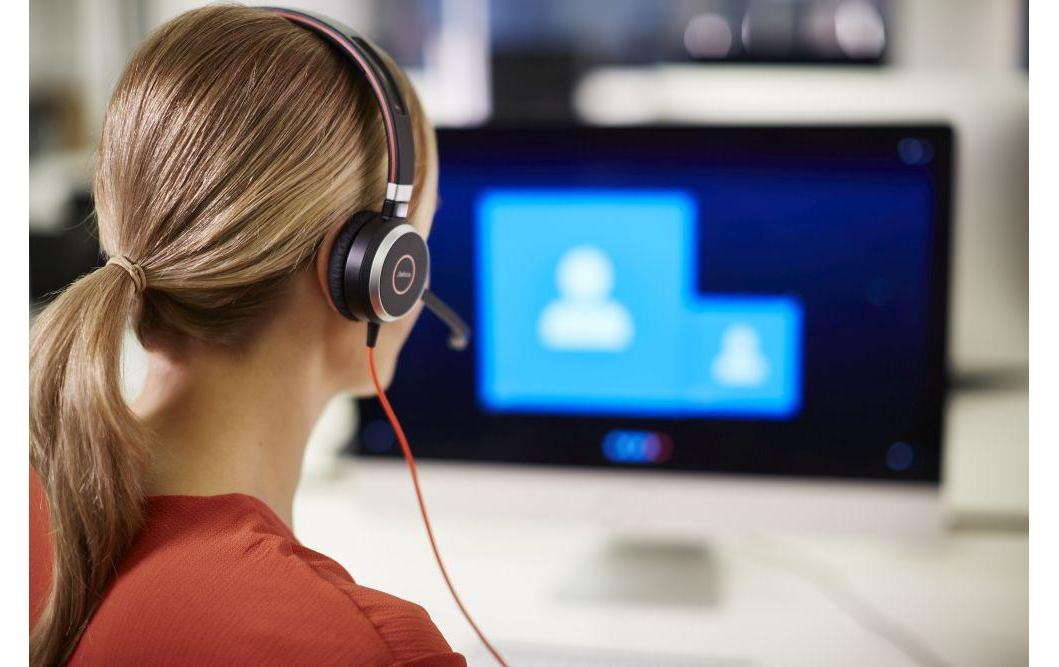 Jabra Headset »Evolve 40 Duo MS USB-«, Noise-Cancelling