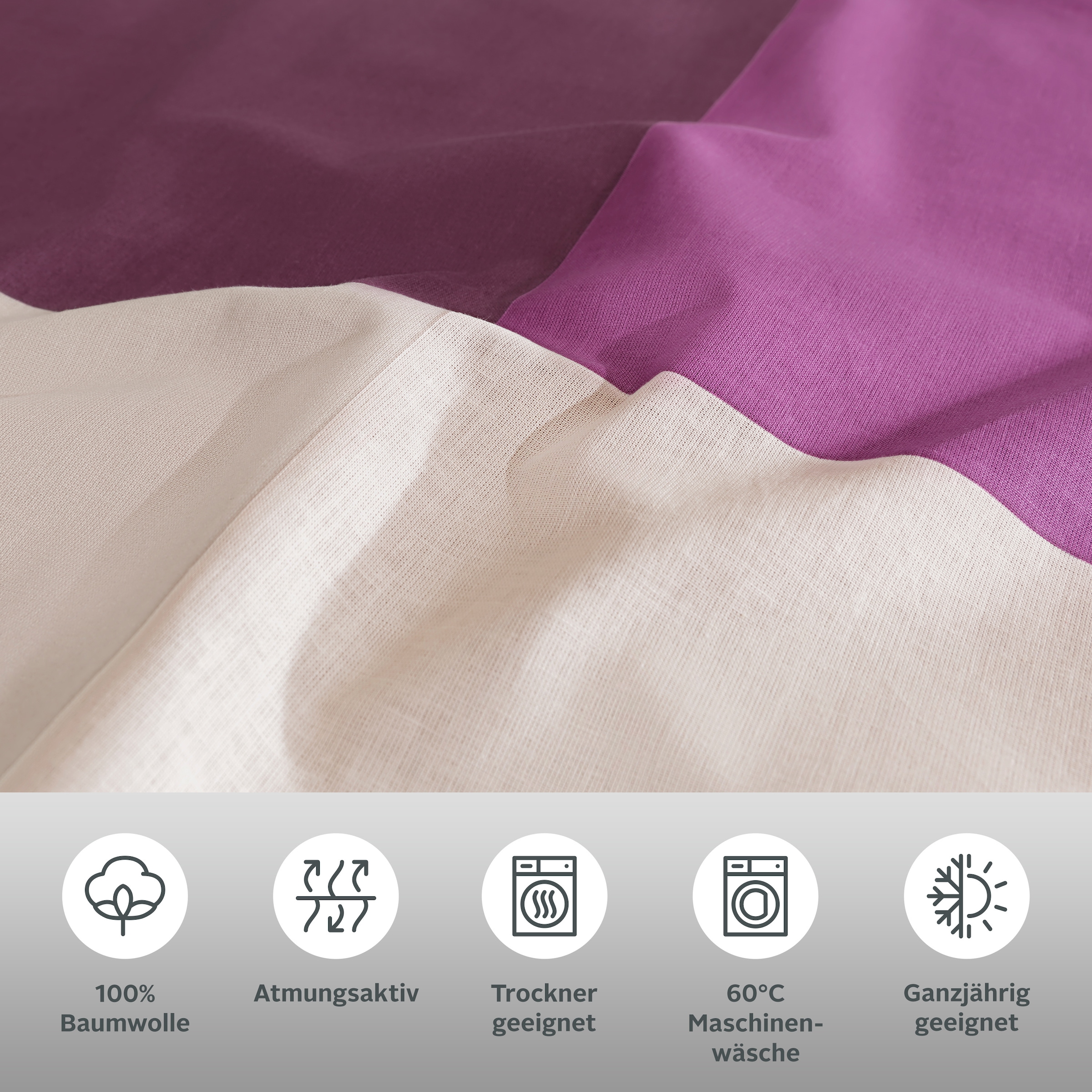 GOODproduct Bettwäsche »Tirrell« 3 Bettwäsche ab Gr. 135x200 cm, 100% Baumwolle, Marke H.I.S by GOODproduct