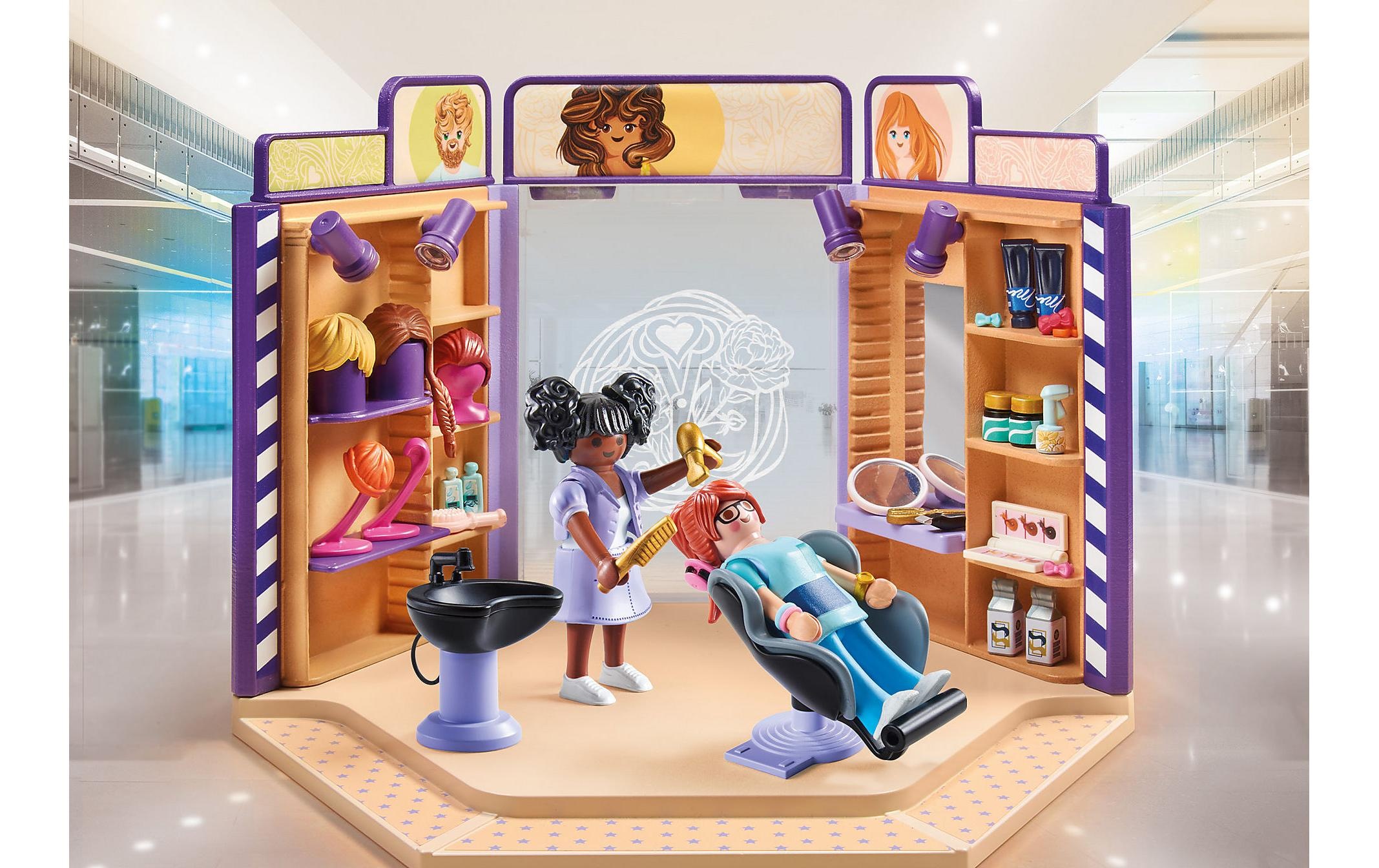 Playmobil® Spielbausteine »My Life Friseursalon 71535«, (80 St.)