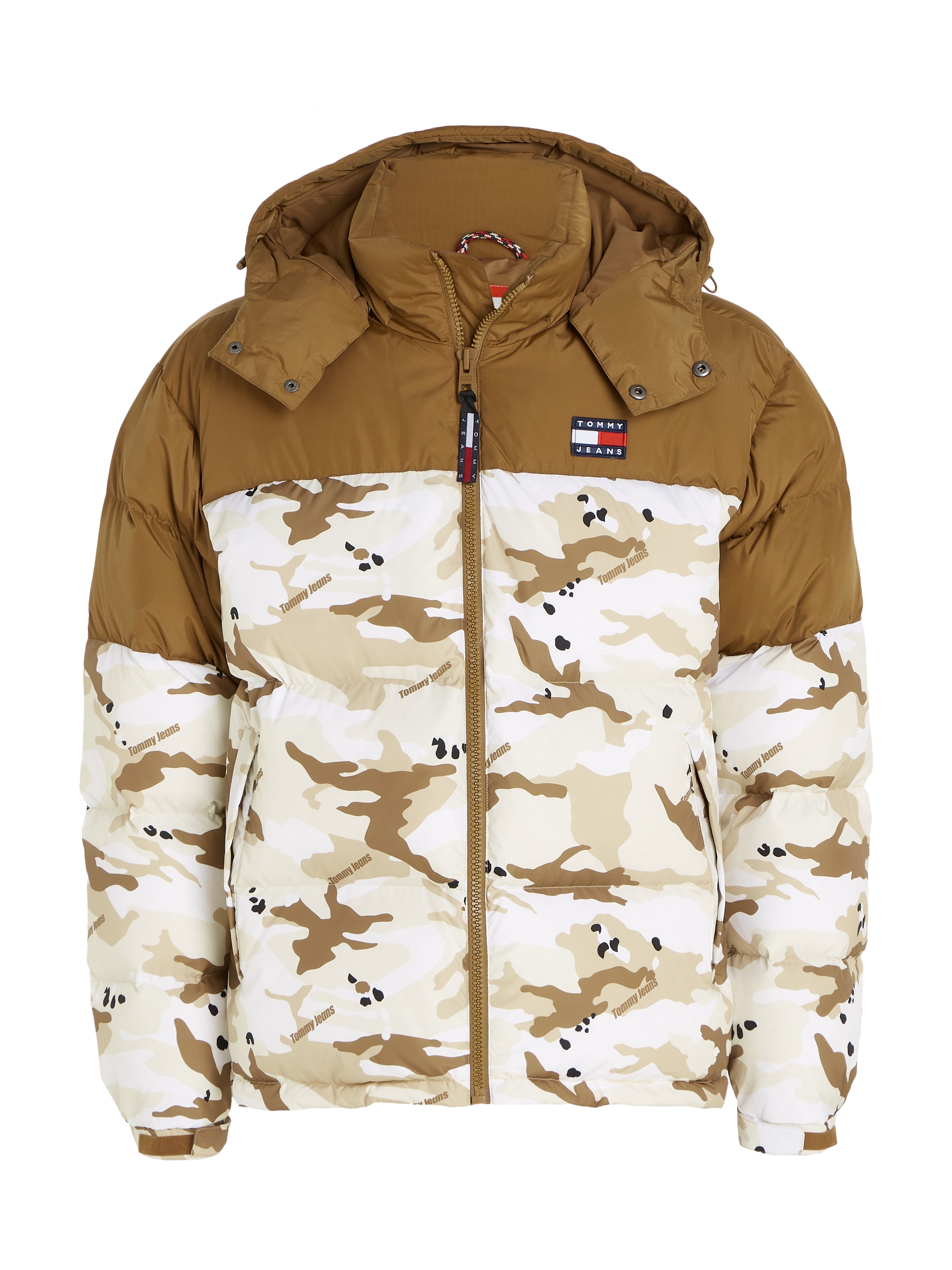 Tommy Jeans Steppjacke »TJM CLBK AOP ALASKA PUFFER«, mit Kapuze