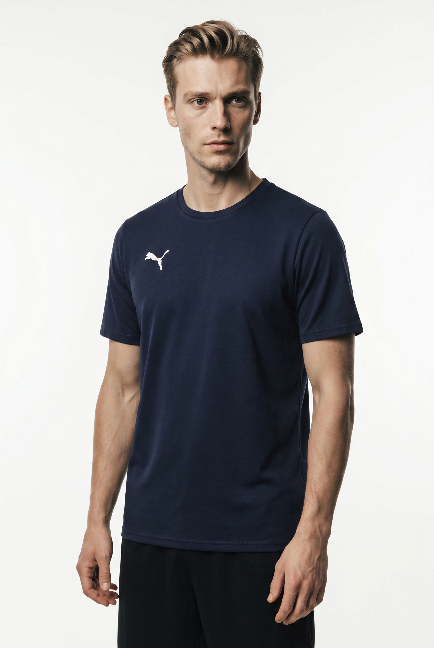 PUMA T-shirt d'entraînement »TEAMGOAL CASUALS TEE« ourlet droit, manches courtes, pour mode sportive, col rond