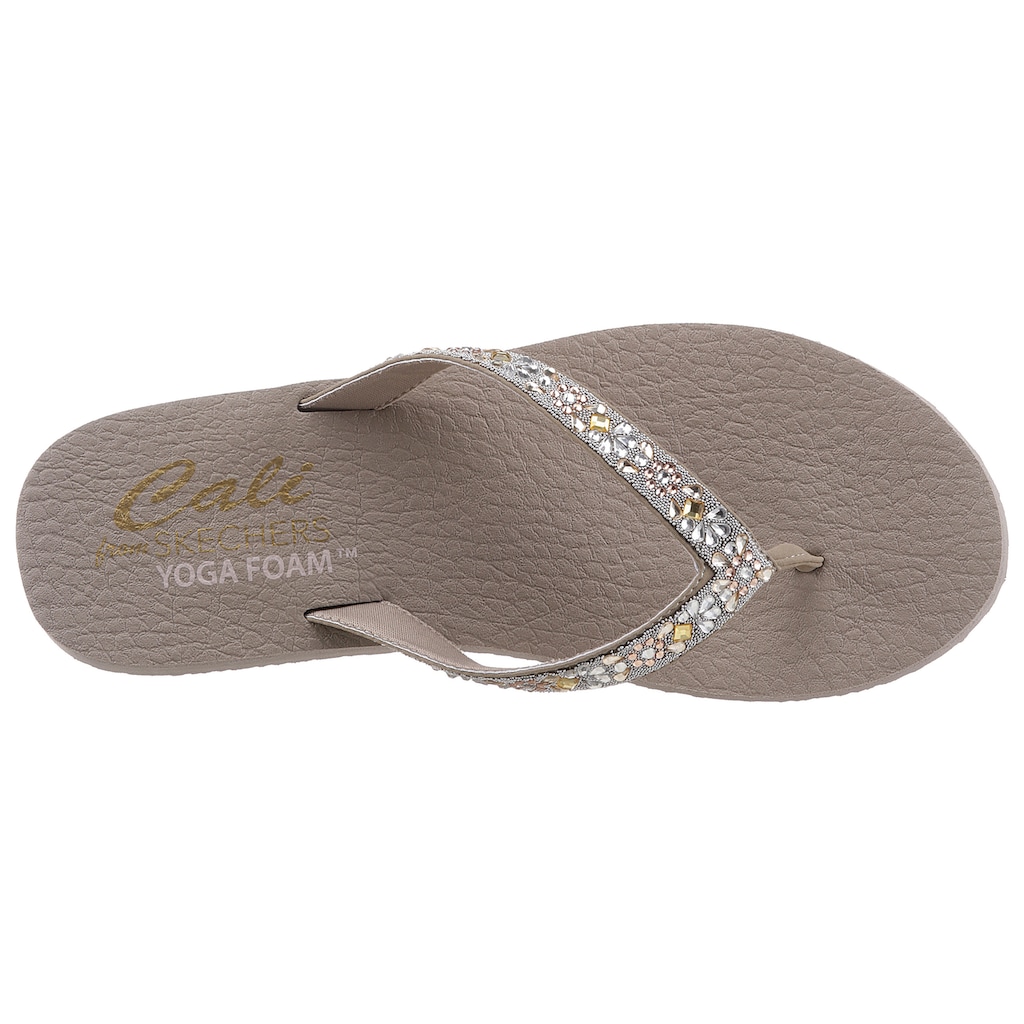 Skechers Zehentrenner »MEDITATION GARDEN BLISS«, mit aufwendiger Steinchenverzierung