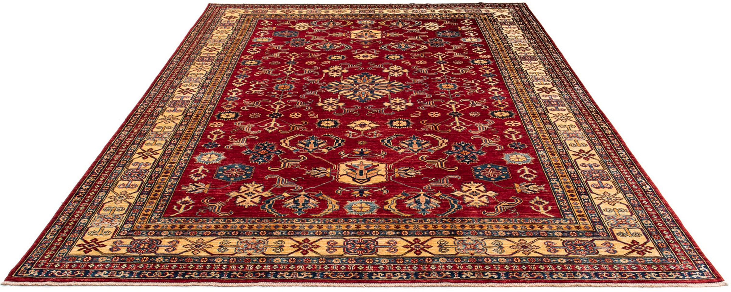 Image of morgenland Orientteppich »Ziegler - Kazak - 303 x 237 cm - dunkelrot«, rechteckig, 6 mm Höhe, Wohnzimmer, Handgeknüpft, Einzelstück mit Zertifikat bei Ackermann Versand Schweiz