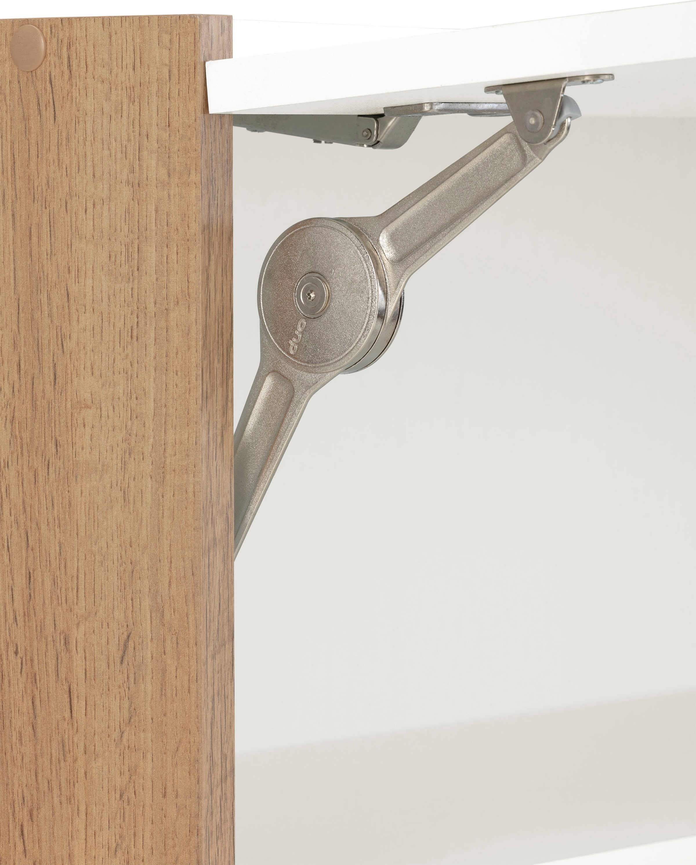 KOCHSTATION Armoire suspendue à abattant »KS-Colmar« 110 cm, avec poignée en métal, pour beaucoup de rangement