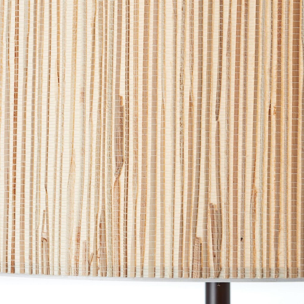 Brilliant Stehlampe »Wimea«, 1 flammig-flammig, 161,5 cm Höhe, Ø 38 cm, 1 x E27, Metall/Seegras, schwarz/natur