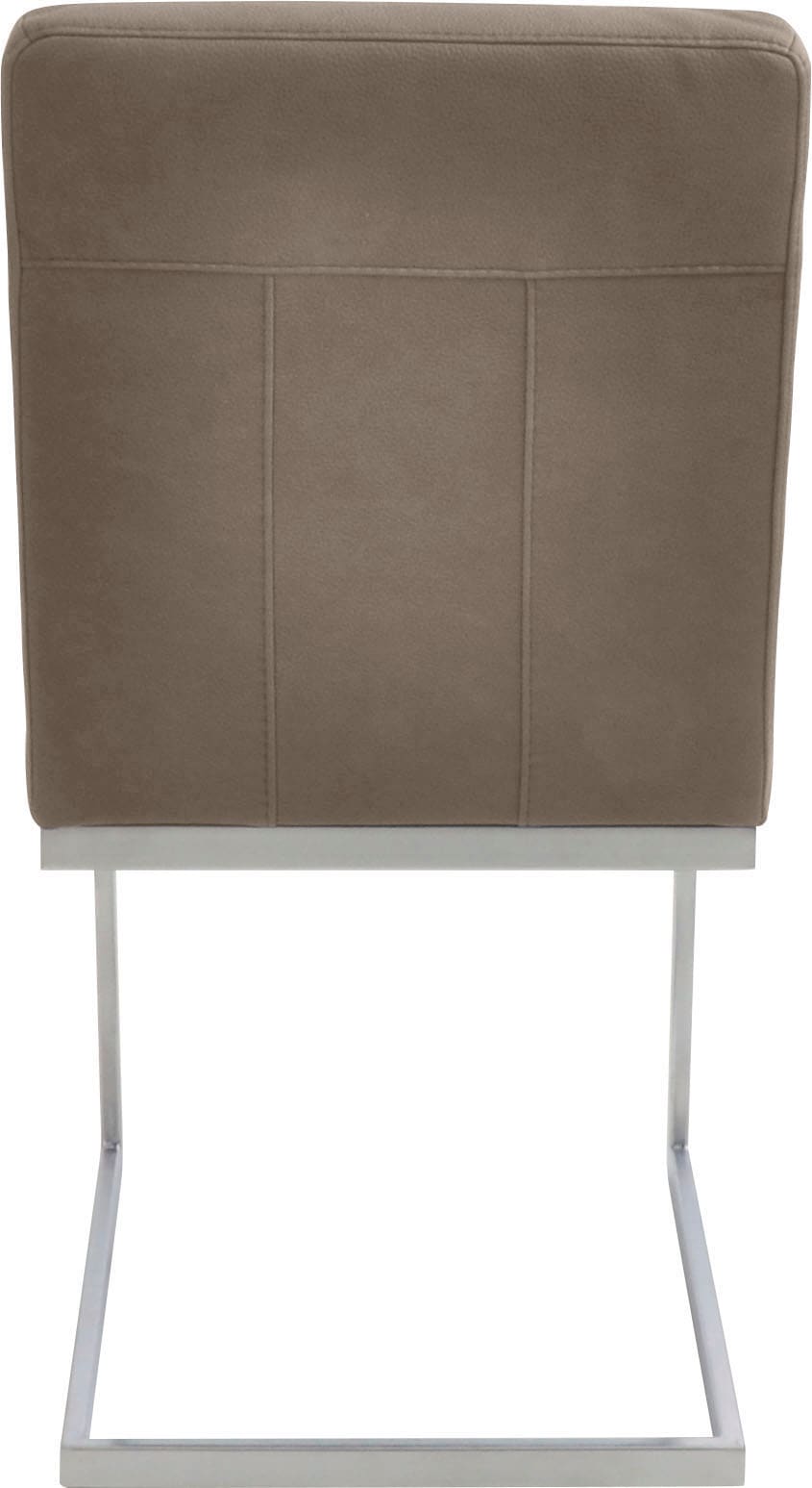 K+W Komfort & Wohnen Eckbankgruppe »Spider II« Set, 4 Stk. tlg. langer Schenkel 195cm, 2 Freischwinger, Auszugstisch in Breite 120 cm