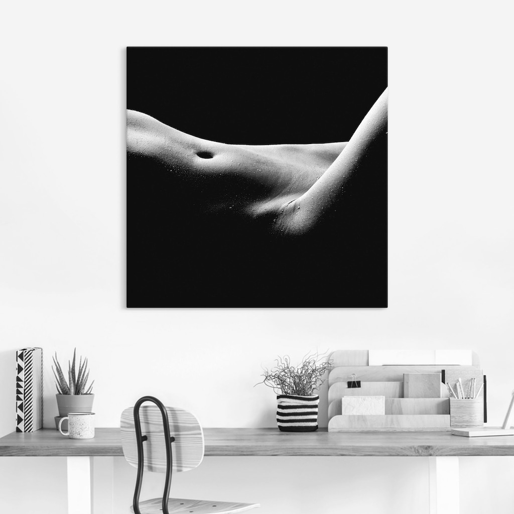 Artland Wandbild »Körperausschnitt einer nackten Frau«, Frau, (1 St.)