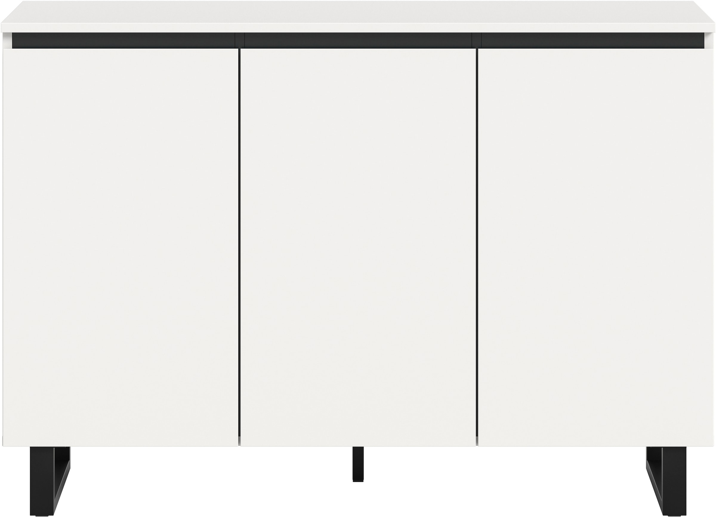 INOSIGN Sideboard »TOMA, Breite: 120 cm, mit Metall-Kufen-Fuss, 3 Türen, 3 Einlegeböden« Anrichte, Kommode, Schrank, Board, Higboard