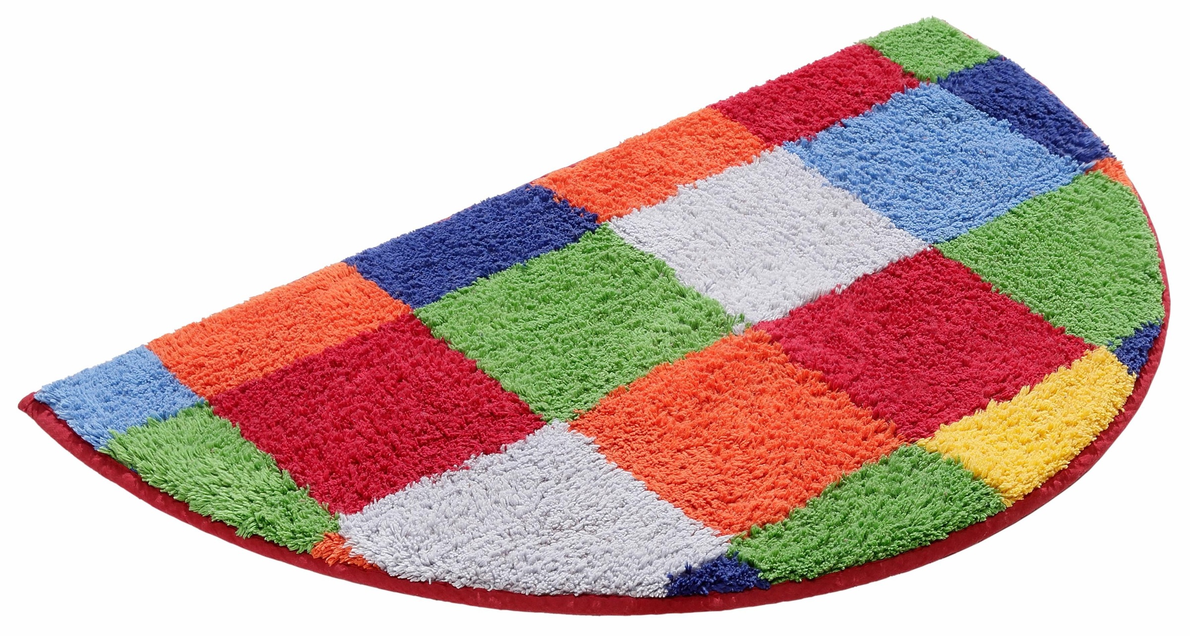 GOODproduct Tapis de bain »Kira, Badvorleger, Badezimmer Teppich, Kästchen« Höhe 12 mm bunt, Badteppich, Badematten auch als 2 teiliges Set erhältlich