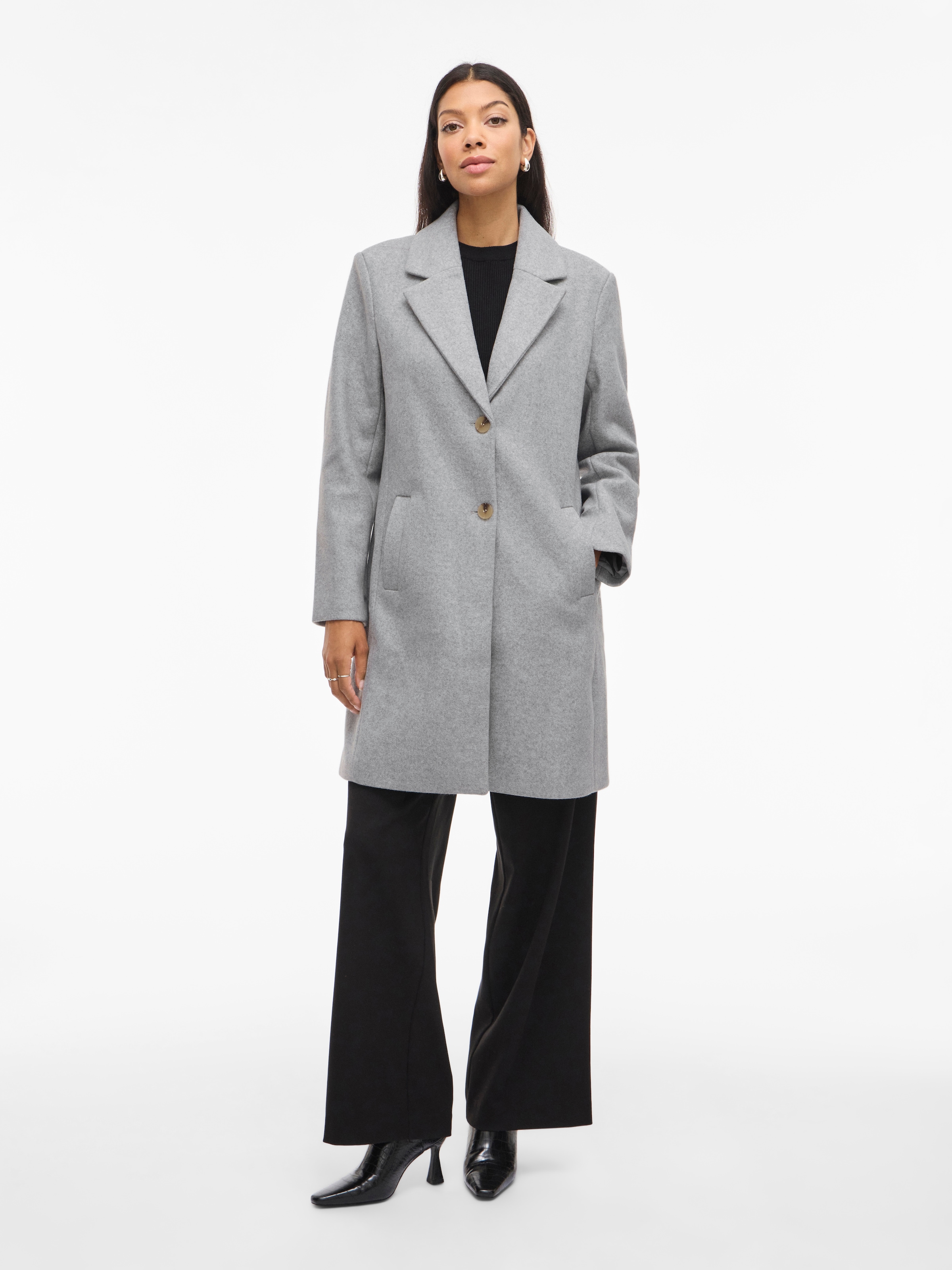 Vila Kurzmantel »VICLAUDIA BUTTON COAT - NOOS«