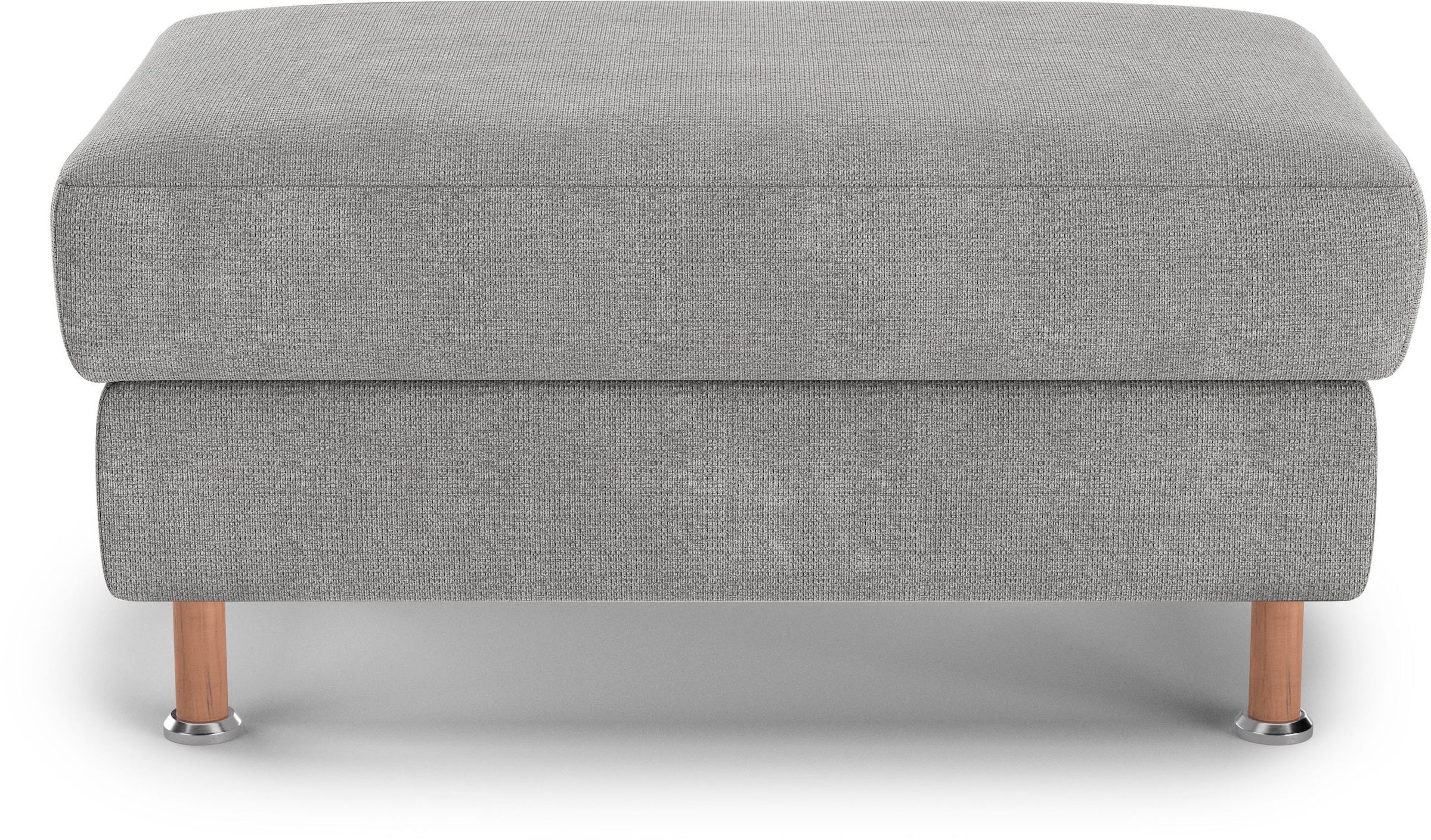 Home affaire Polsterhocker »Calypso«, Holzfuesse mit Metallteller