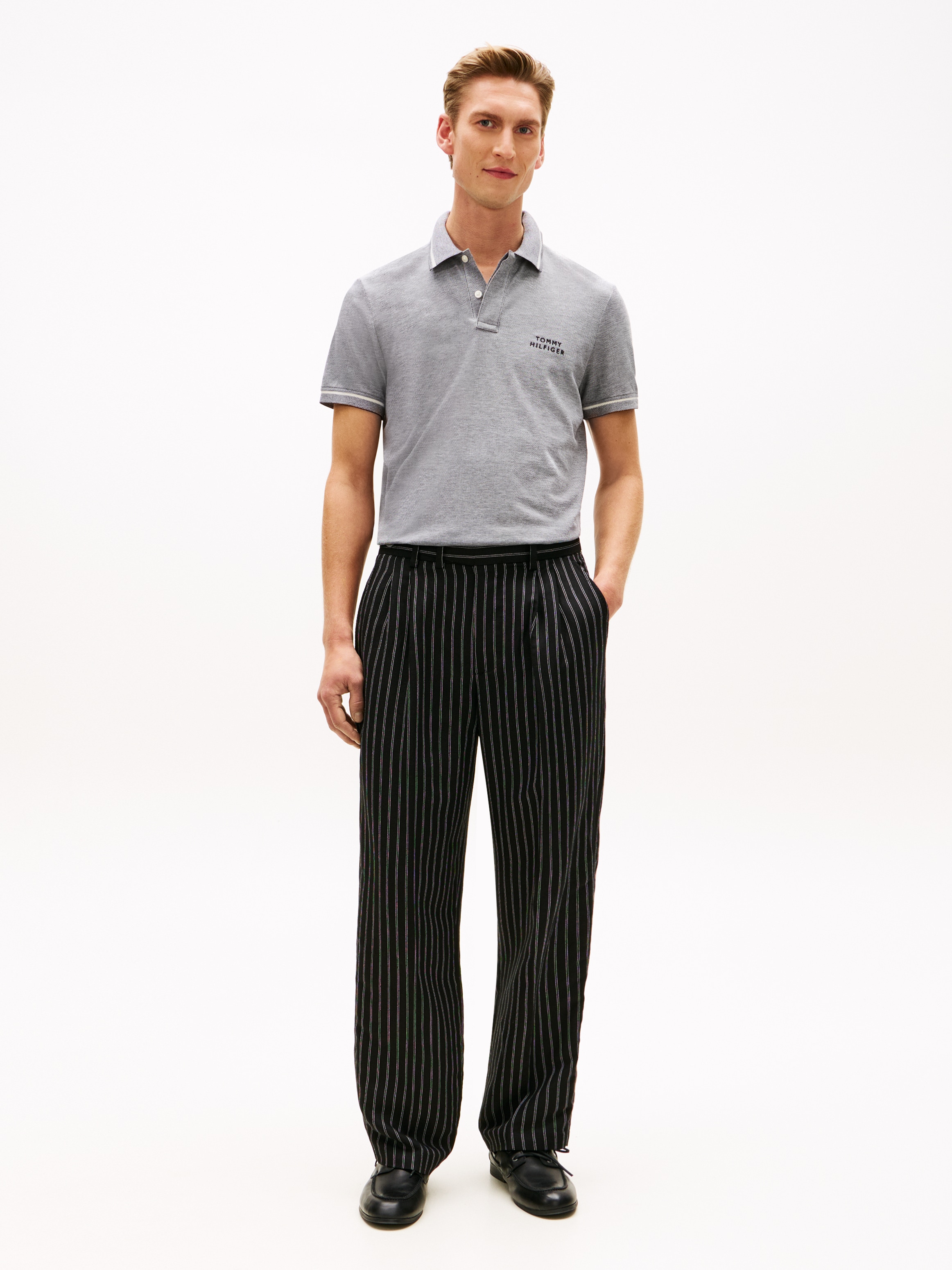 Tommy Hilfiger Polo »OXFORD TWO TONE REGULAR PLACKET« regular fit avec col polo