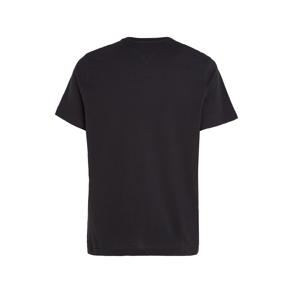 Tommy Jeans T-Shirt »TJM ESSENTIAL SOLID TEE«, Regular Fit mit Rundhalsausschnitt und dezenter Logo-Flag