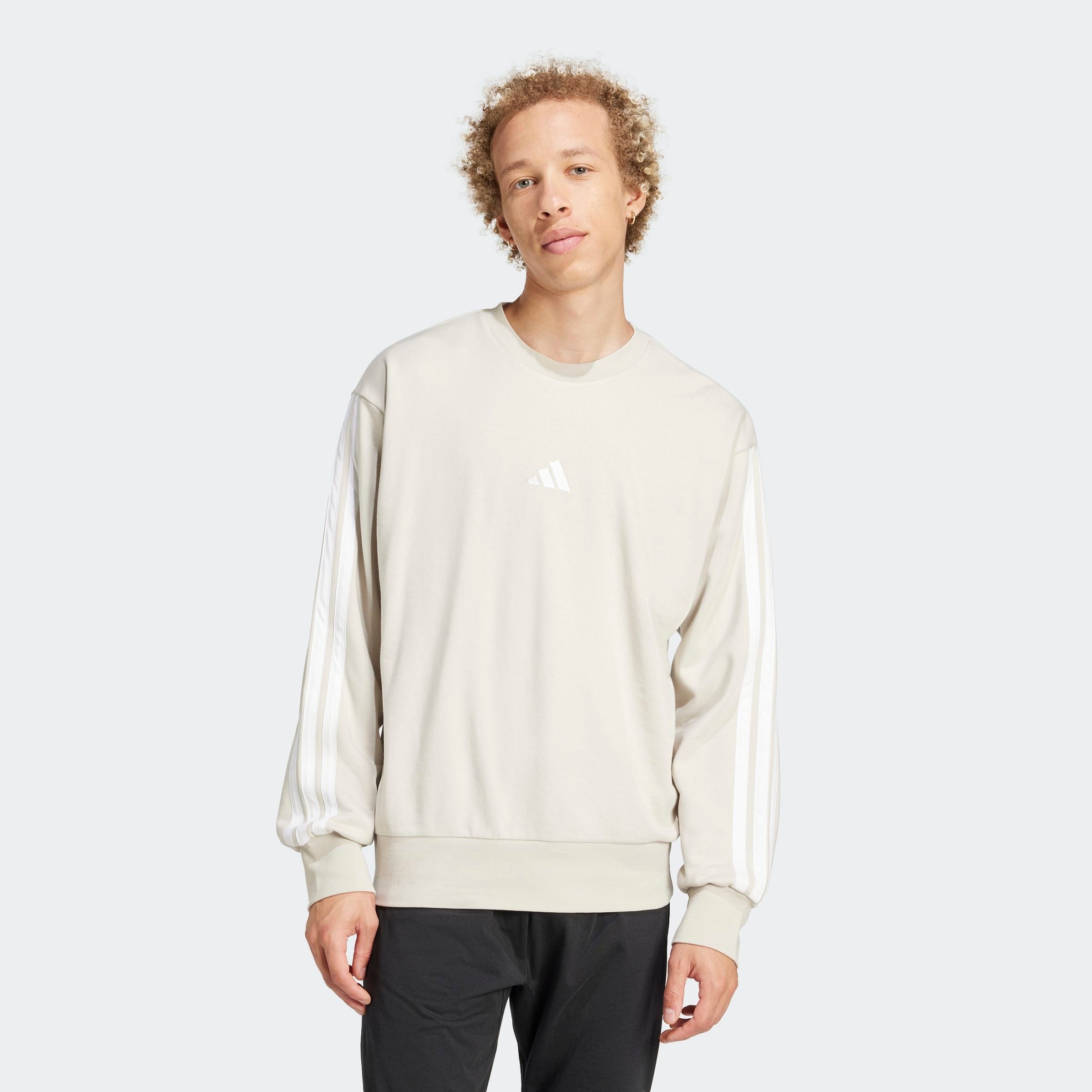 Image of adidas Sportswear Sweatshirt "ESSENTIALS 3-STREIFEN FRENCH TERRY"