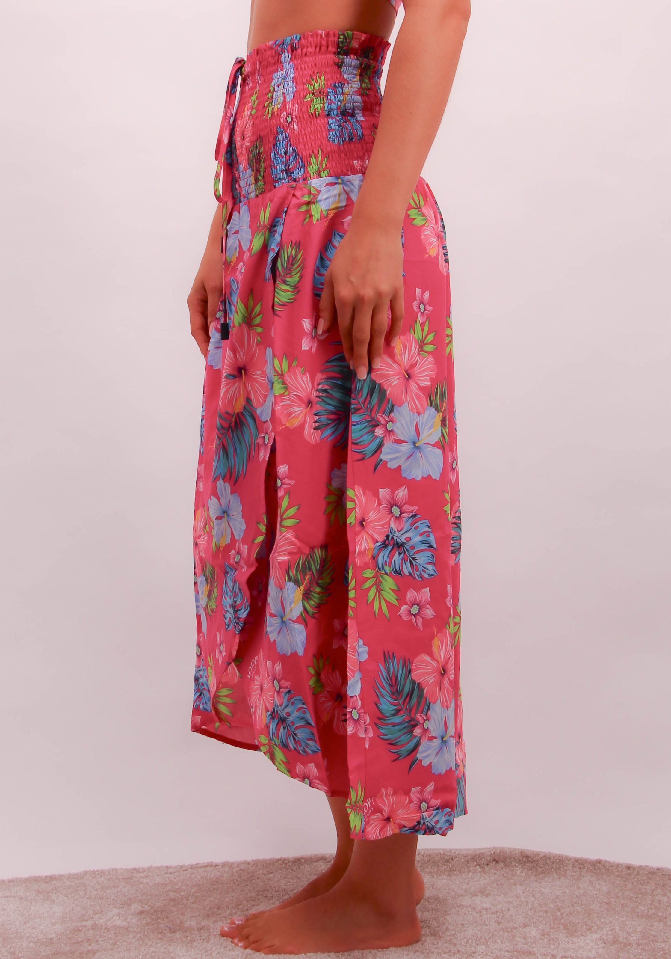 JOOP! Jeans Strandkleid »JEANS!
HIBISCUS«, floraler Print, Logo-Details