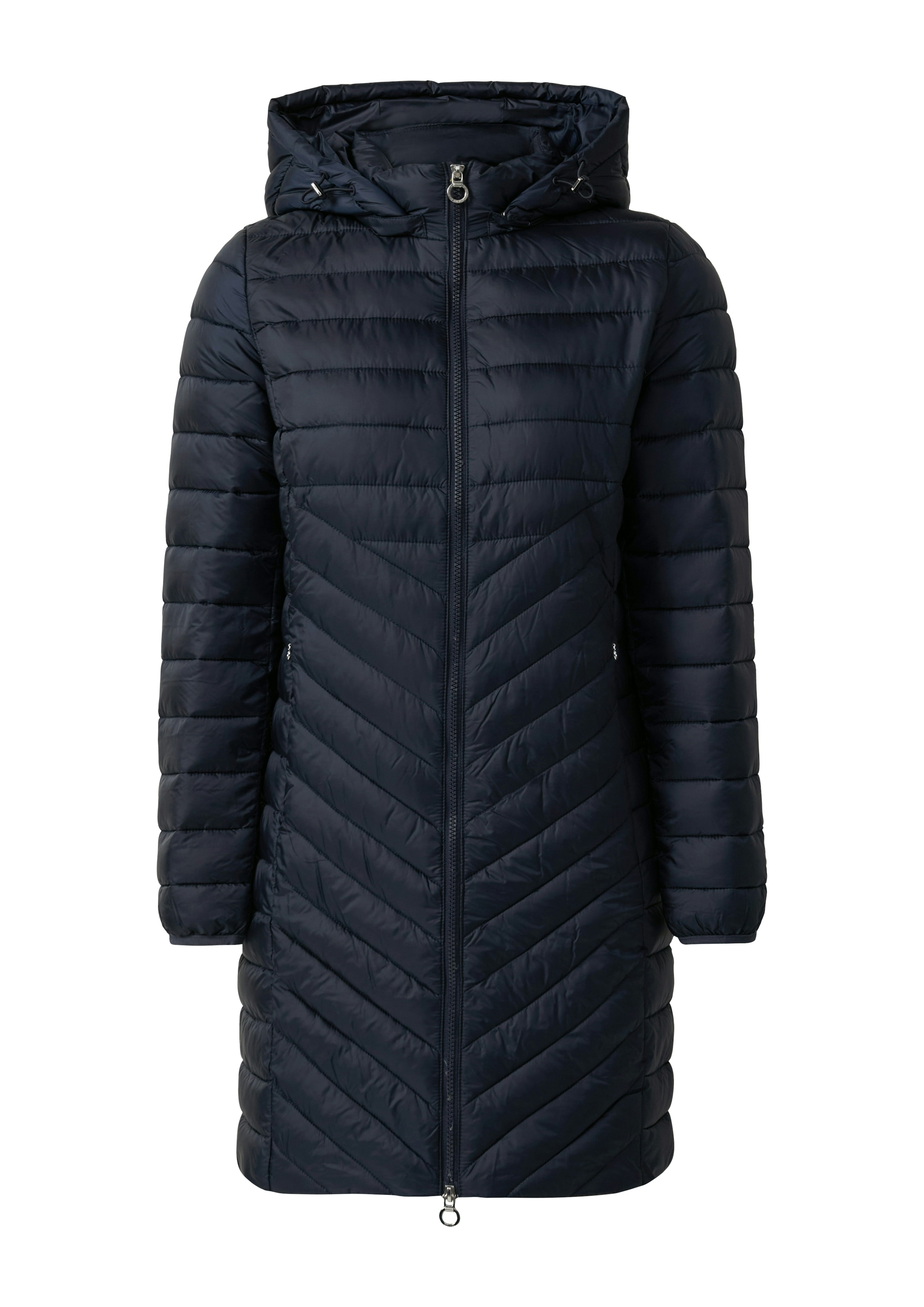 s.Oliver Manteau matelassé en coupe slim fit, capuche amovible