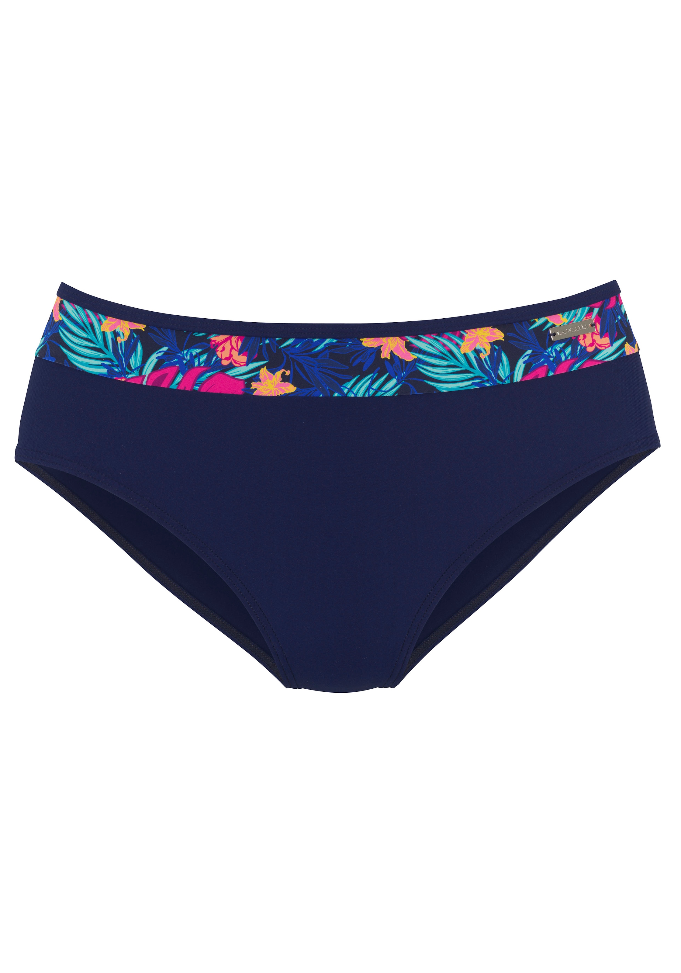 Image of LASCANA Bikini-Hose mit bedruckter Blende am Bund
