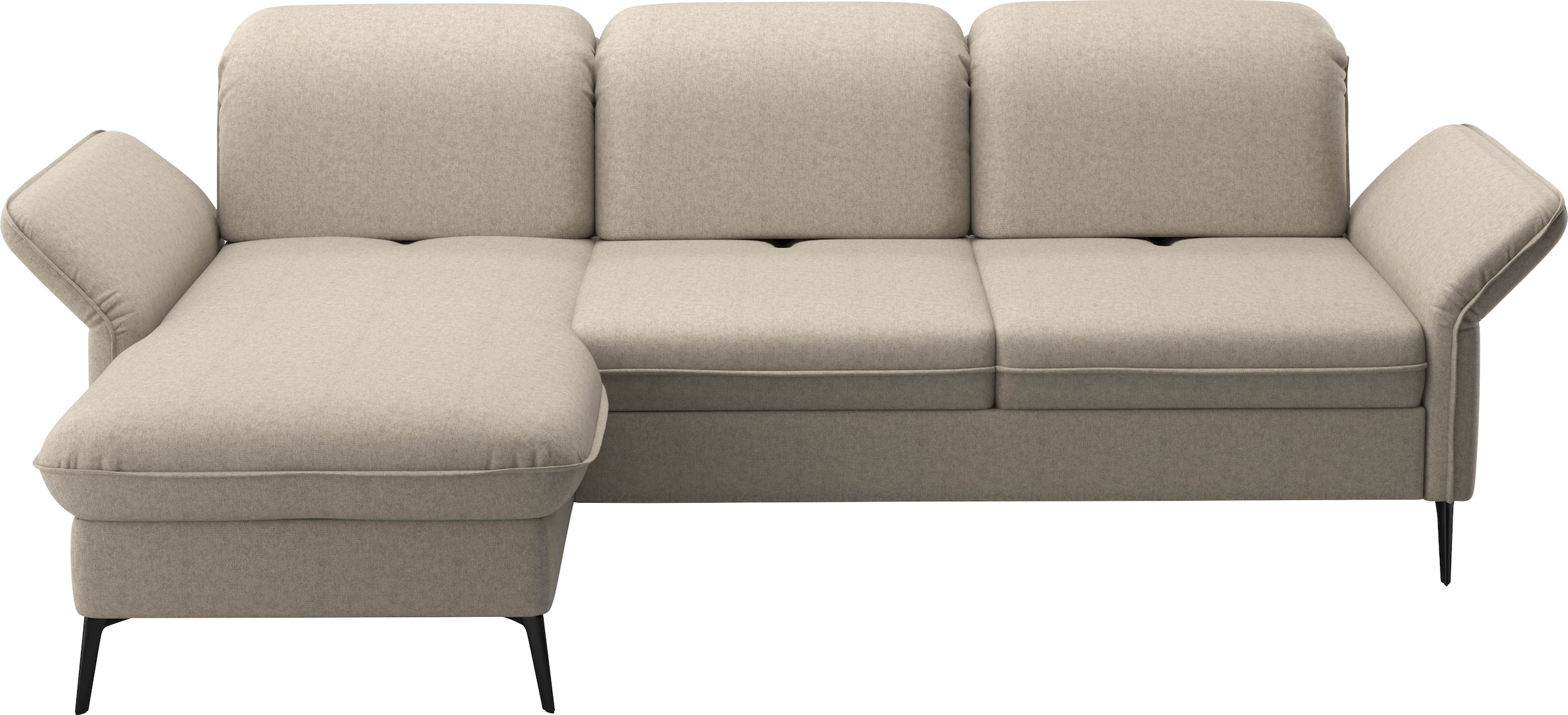 sit&more Ecksofa »Emely«, mit Sitztiefenverstellung optional mit Bettfunktion und Bettkasten