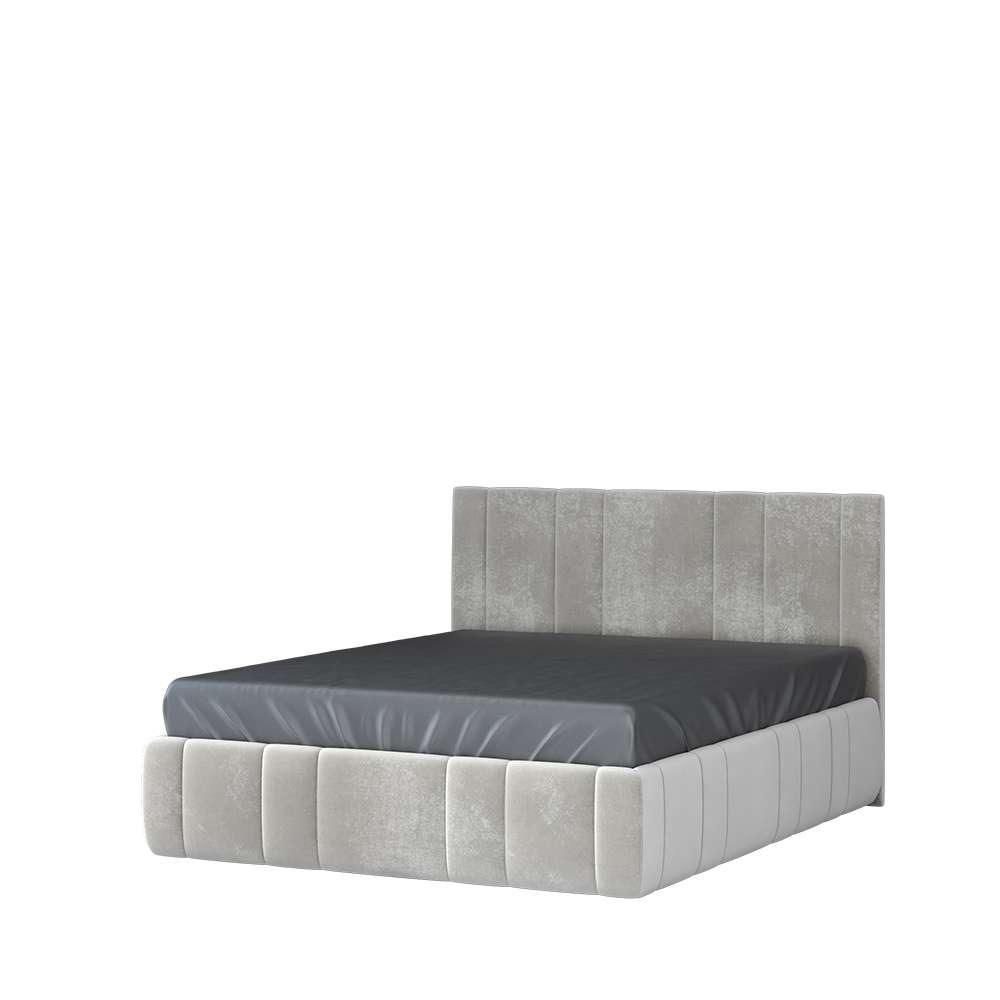 Image of GOODproduct Bettgestell "Invictus" mit breitem gepolstertem Kopfteil, Lattenrost und Bettkasten