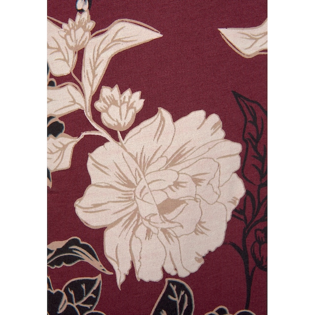 ♕ s.Oliver Pyjama, (2 tlg., 1 Stück), in klassischer Form mit Blumenmuster  versandkostenfrei kaufen