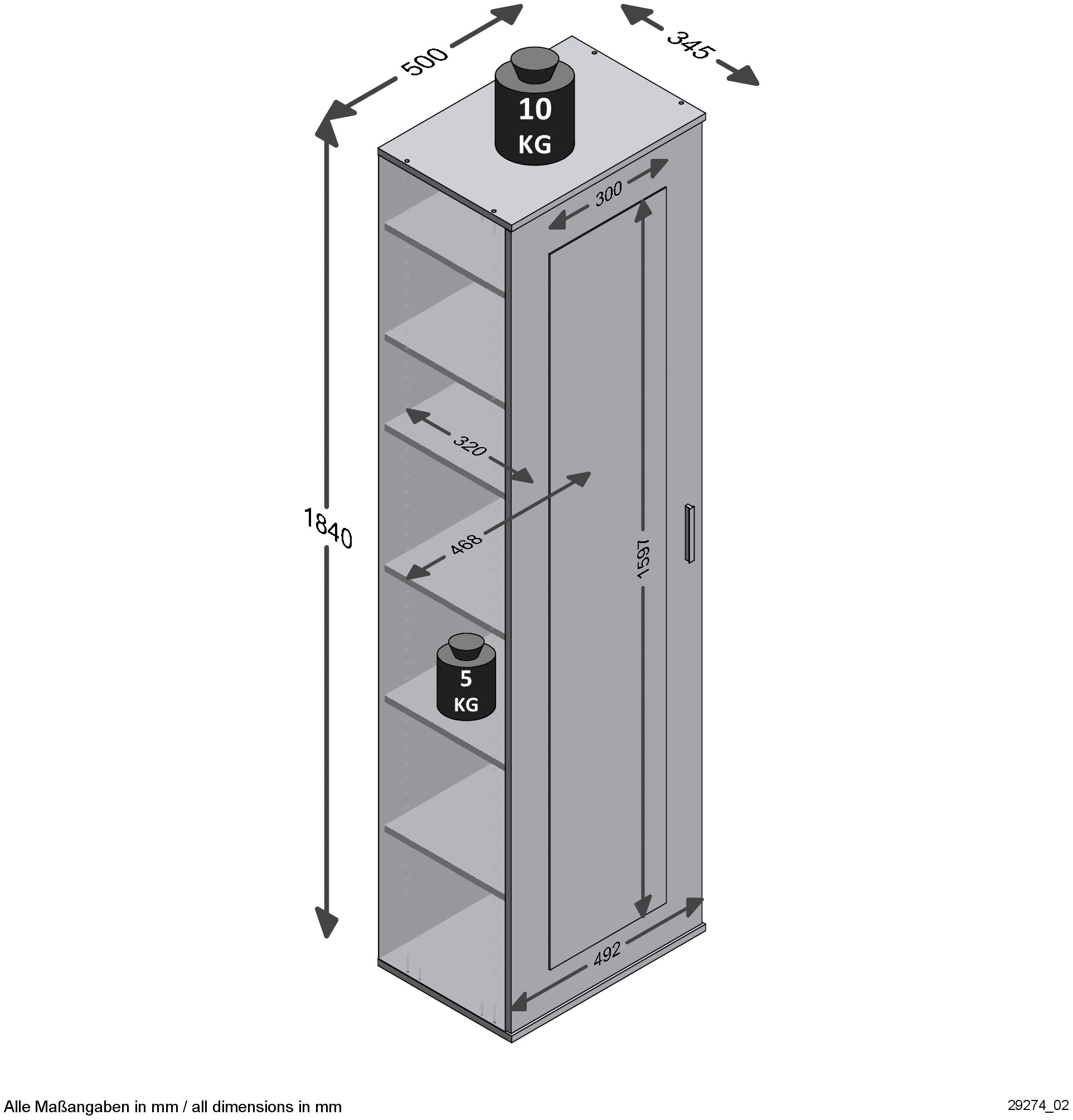 FMD Mehrzweckschrank »Inca 1«