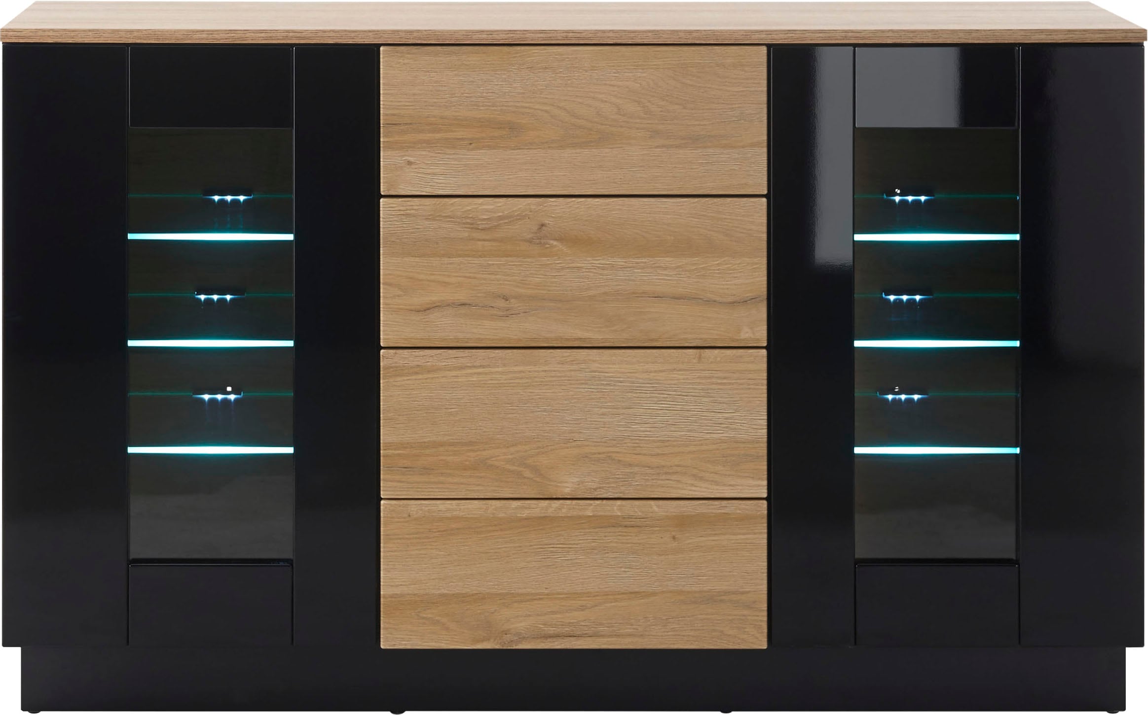Places of Style Sideboard »Cayman«, Breite ca. 136 cm ohne Beleuchtung