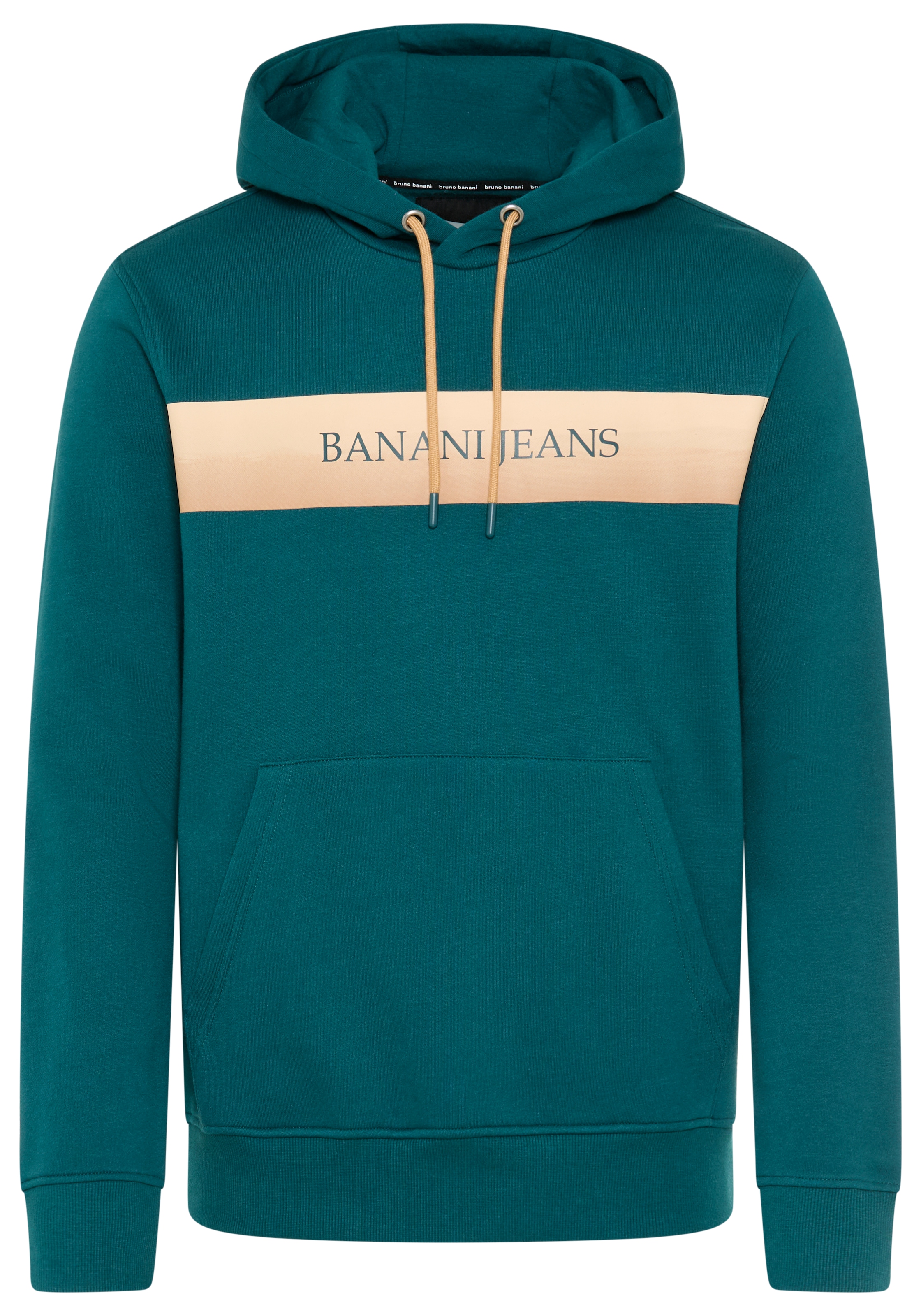 Bruno Banani Sweat à capuche , mit Kapuze und Kordelzügen, mit Kängurutasche, schmale Passform
