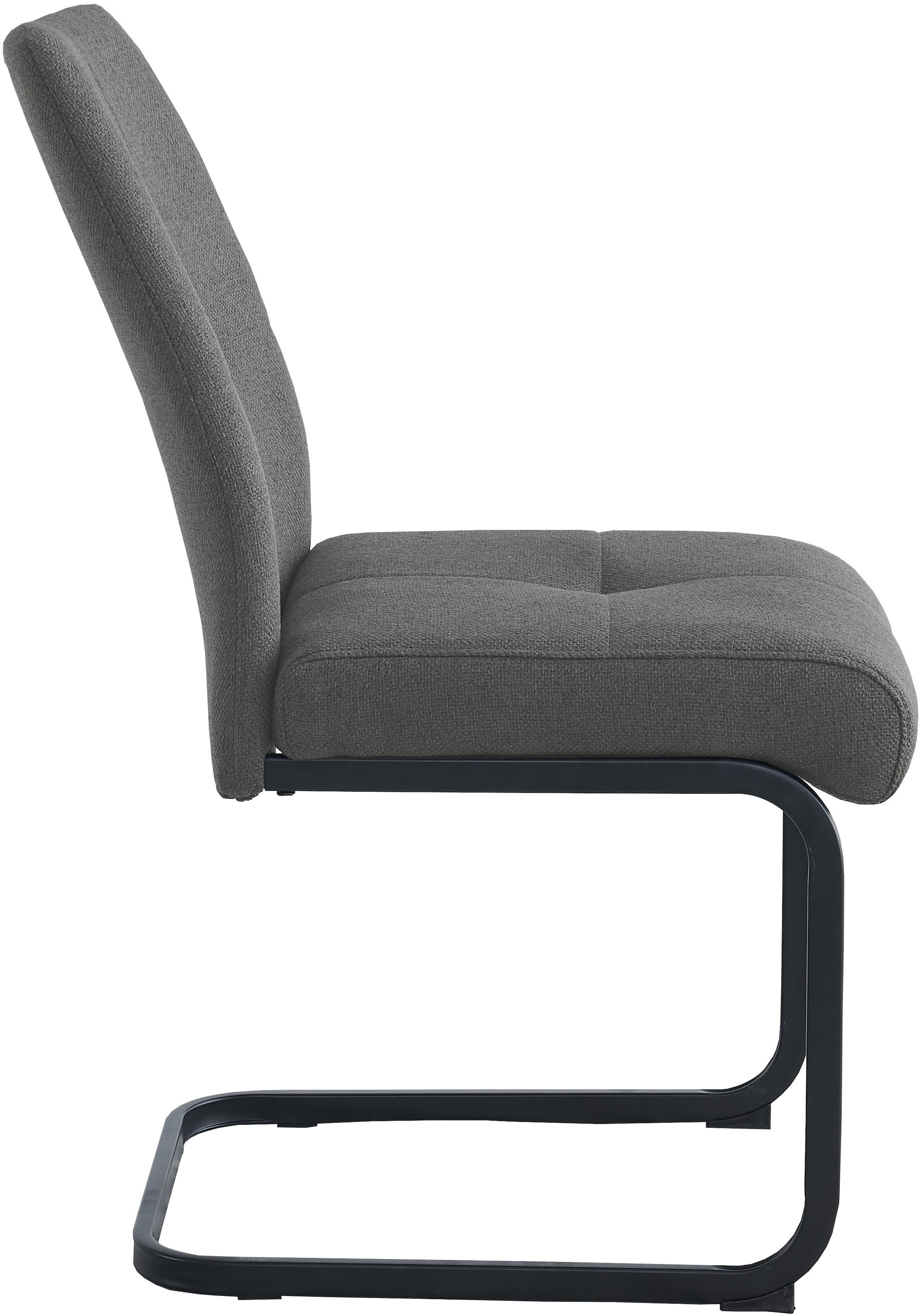 GOODproduct Ensemble de bancs d'angle »Alabama« Ensemble d'épargne, 4 tlg. Sitzgruppe mit Federkern, 2 Freischwingern und Sinterstein-Tisch