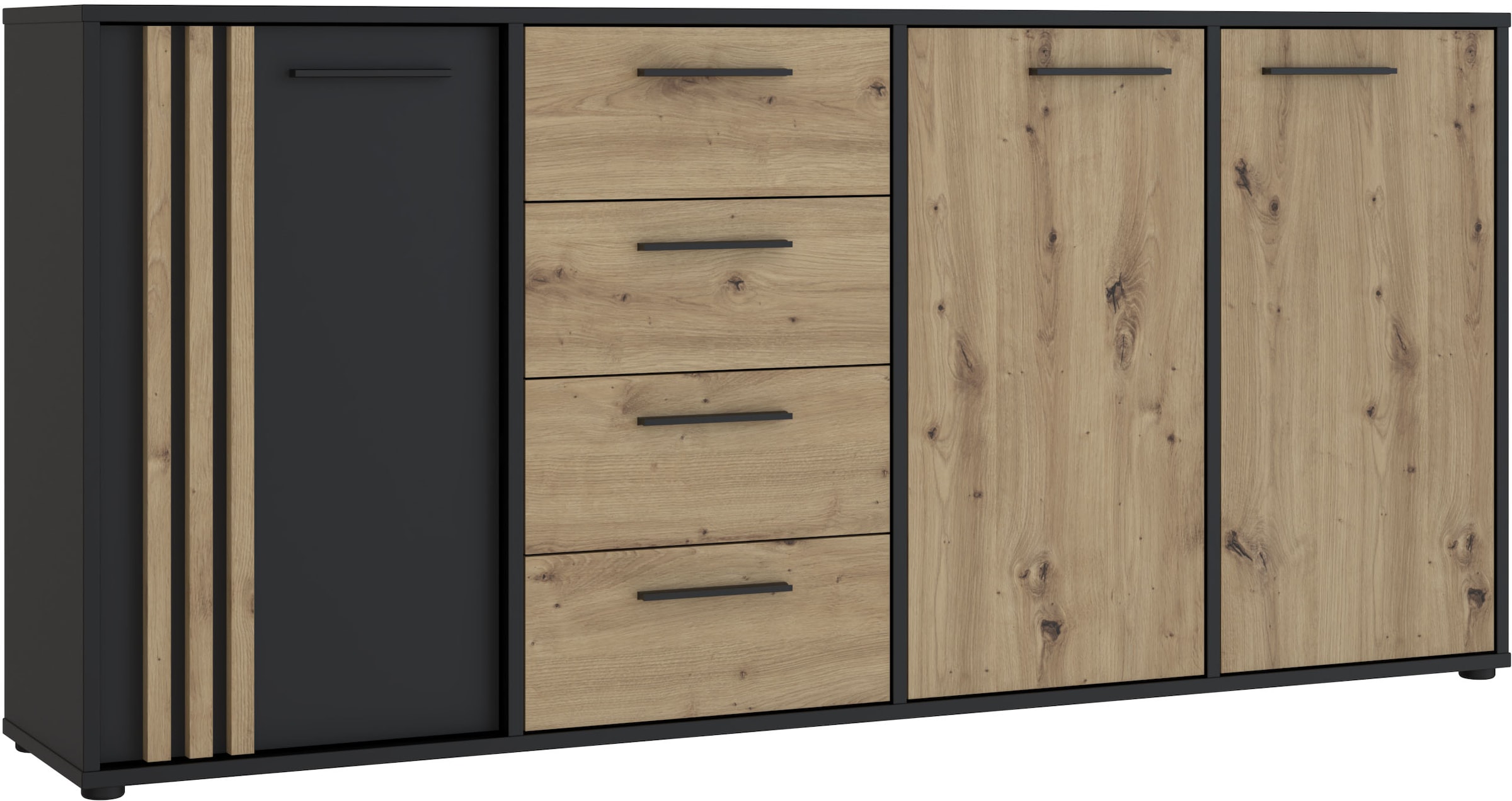 Image of FORTE Sideboard "Cardigan" Sideboard, 2 farbig, Stauraum, Schubkasten, Soft Close,Breite 179,4cm