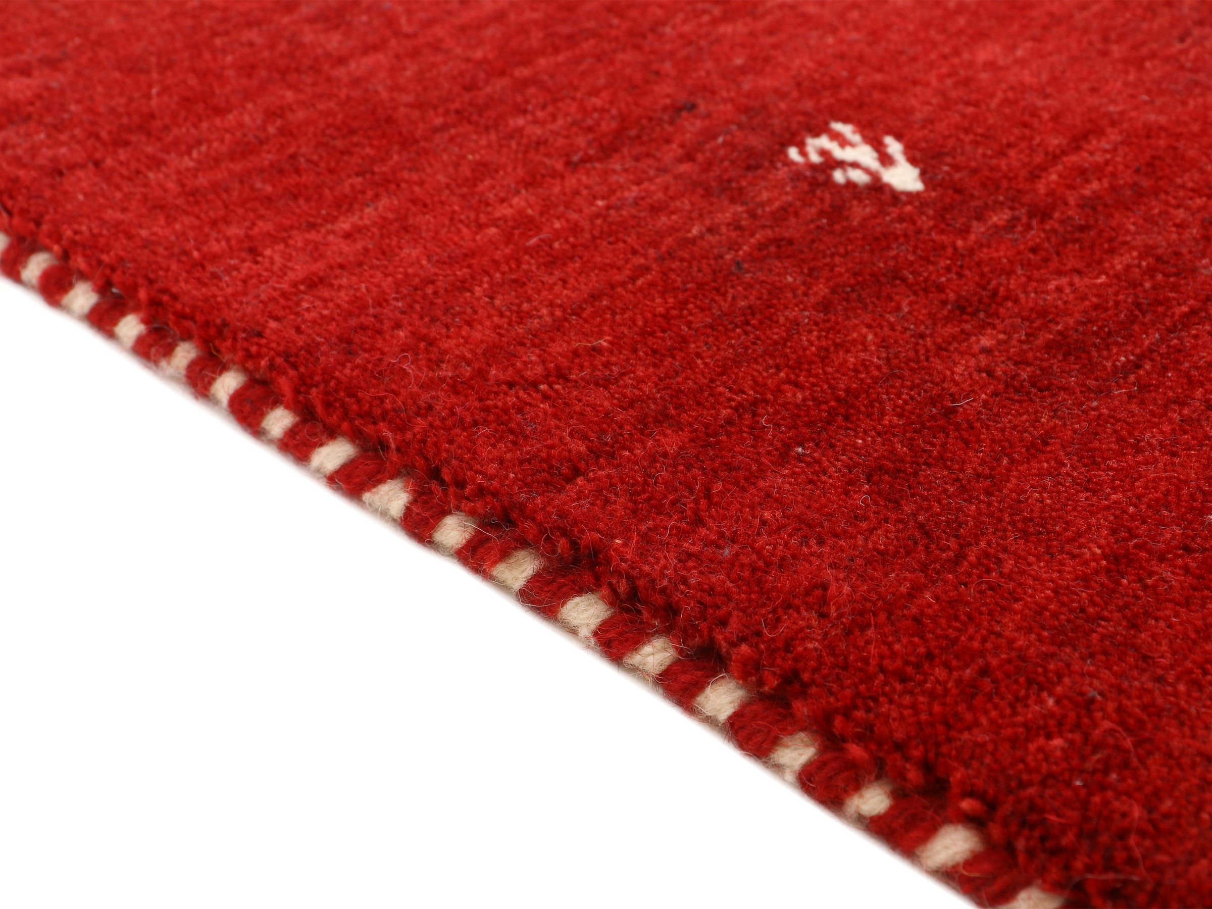 carpetfine Tapis en laine »Gabbeh-Uni« Carré 15 mm Höhe reine Wolle, handgewebt, Gabbeh Loom Tiermotiv, Sonderform Quadrat