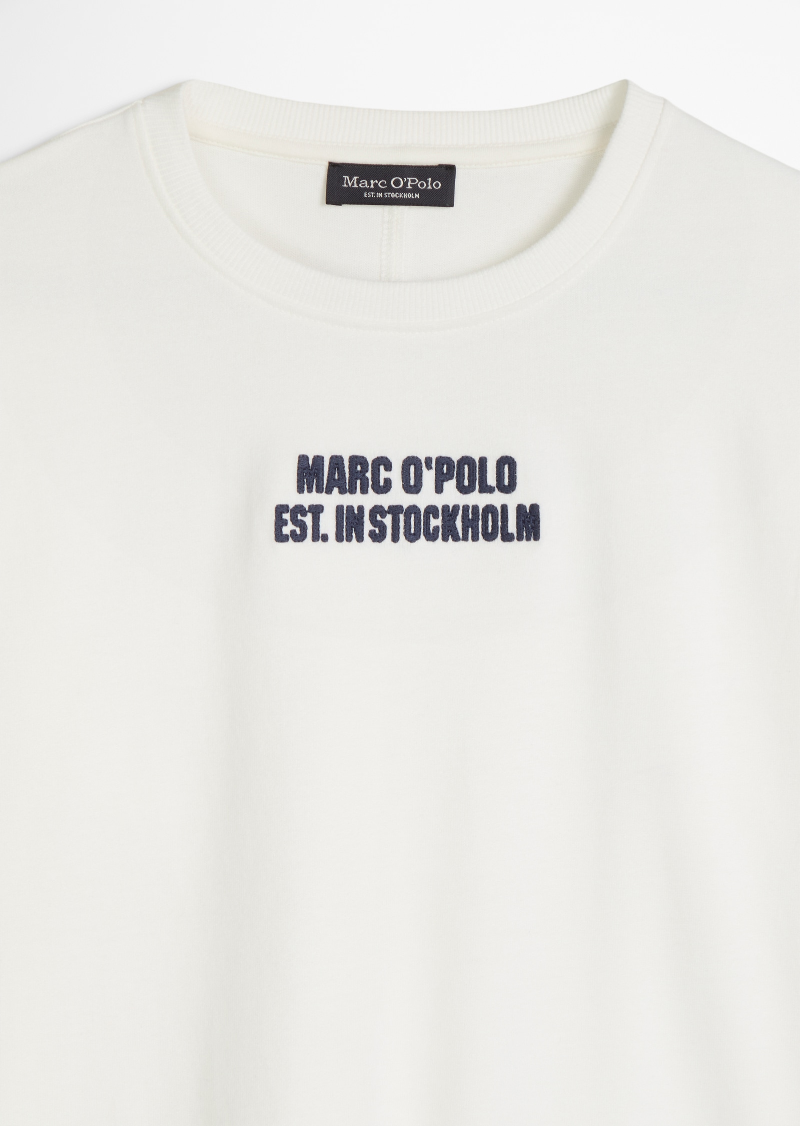 Marc O'Polo Junior T-shirt à manches longues für Jungs, kontrastfarbene Logo-Stickerei auf der Brust