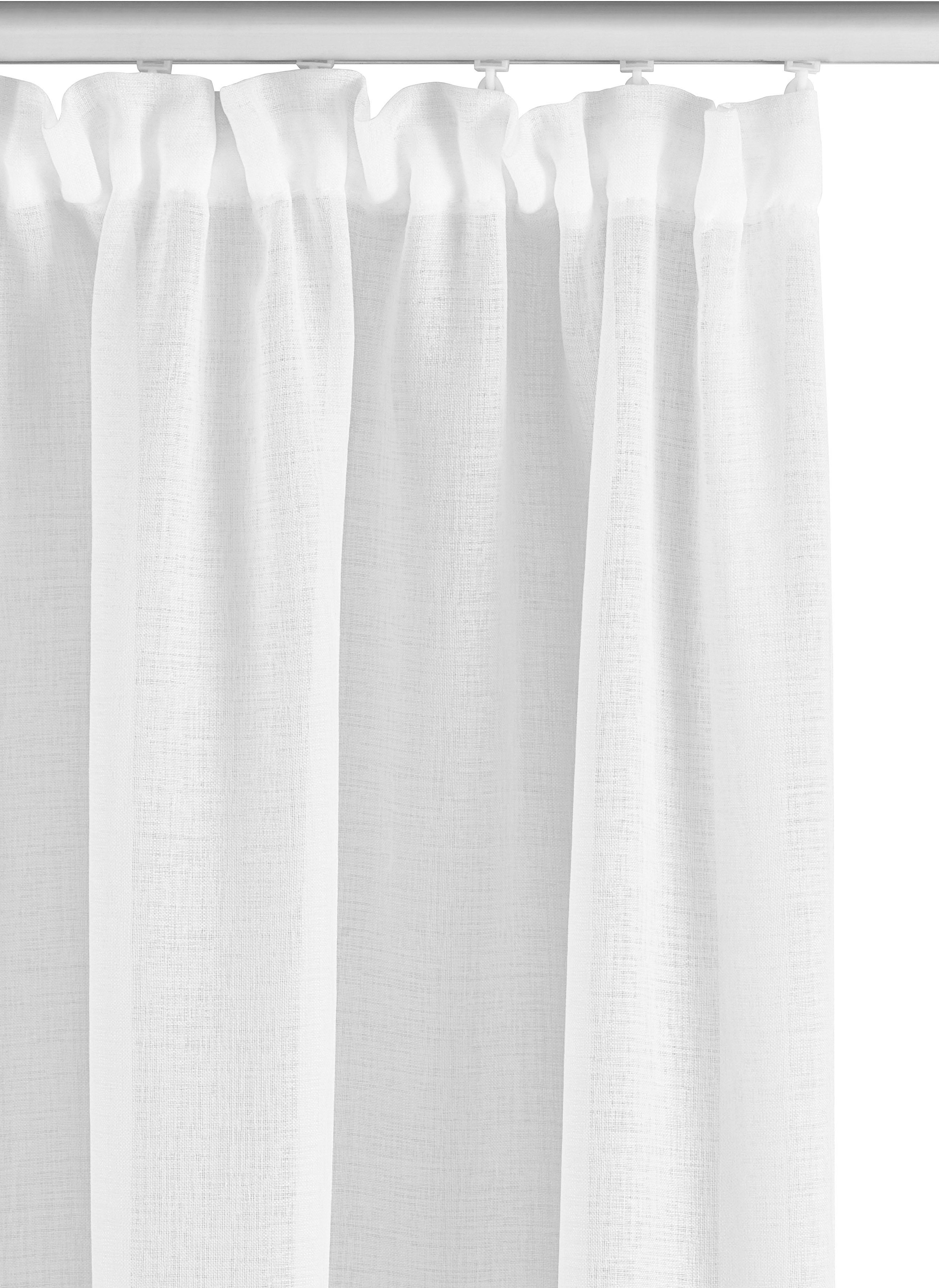 my home Gardine »TENDER«, (1 St.), Leinen Optik mit Struktur, monochrom, Bestseller