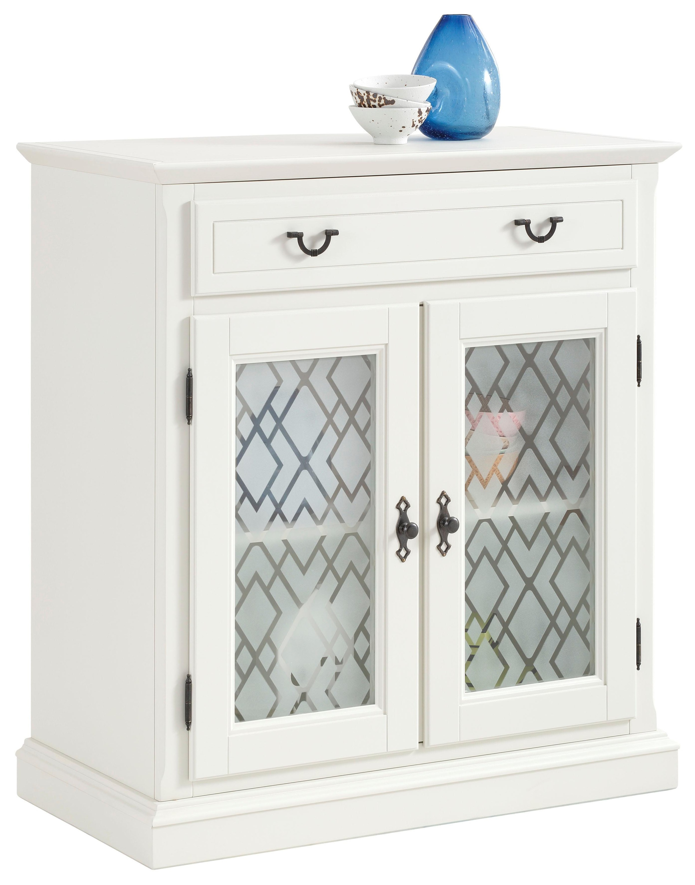 Image of Premium collection by Home affaire Kommode »Kodia«, mit schönem Glasmuster auf den Türfronten, 2-türig, 89 cm breit bei Ackermann Versand Schweiz