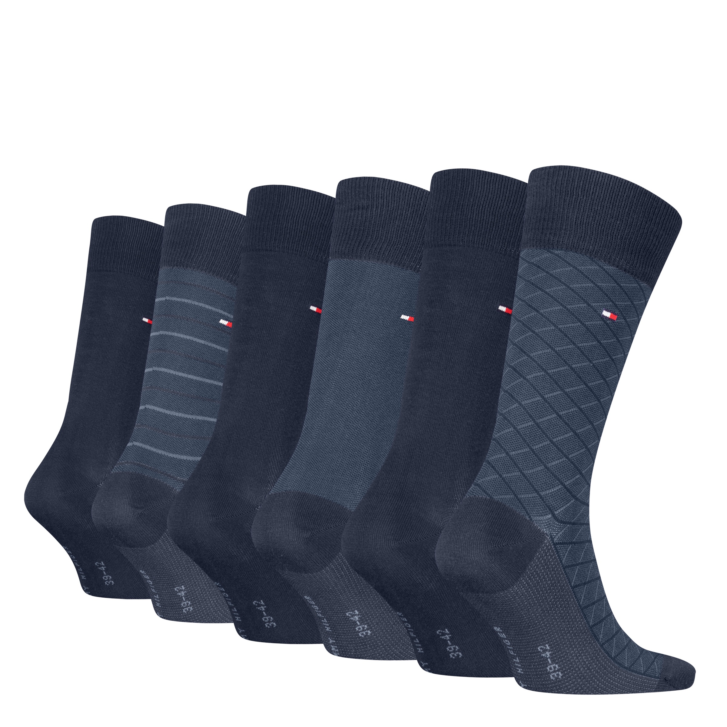 Tommy Hilfiger Chaussettes »TH MEN SOCK 6P TIN GIFTBOX BIRDEYE« 6er Pack, 