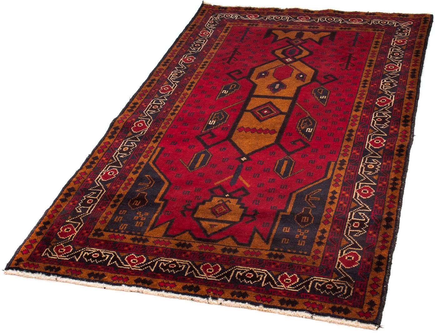 Image of morgenland Orientteppich »Belutsch - 153 x 89 cm - dunkelrot«, rechteckig, 8 mm Höhe, Wohnzimmer, Handgeknüpft, Einzelstück mit Zertifikat bei Ackermann Versand Schweiz