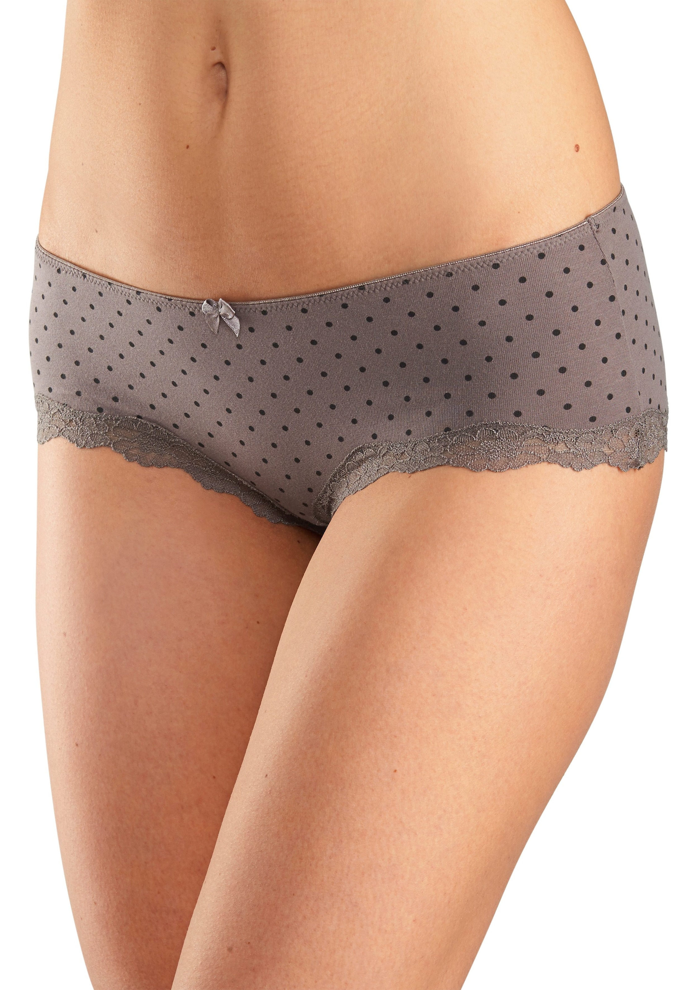 LASCANA Panty, (Packung, 3 Baumwolle Découvrir sur St.), Spitze zarter elastischer aus mit