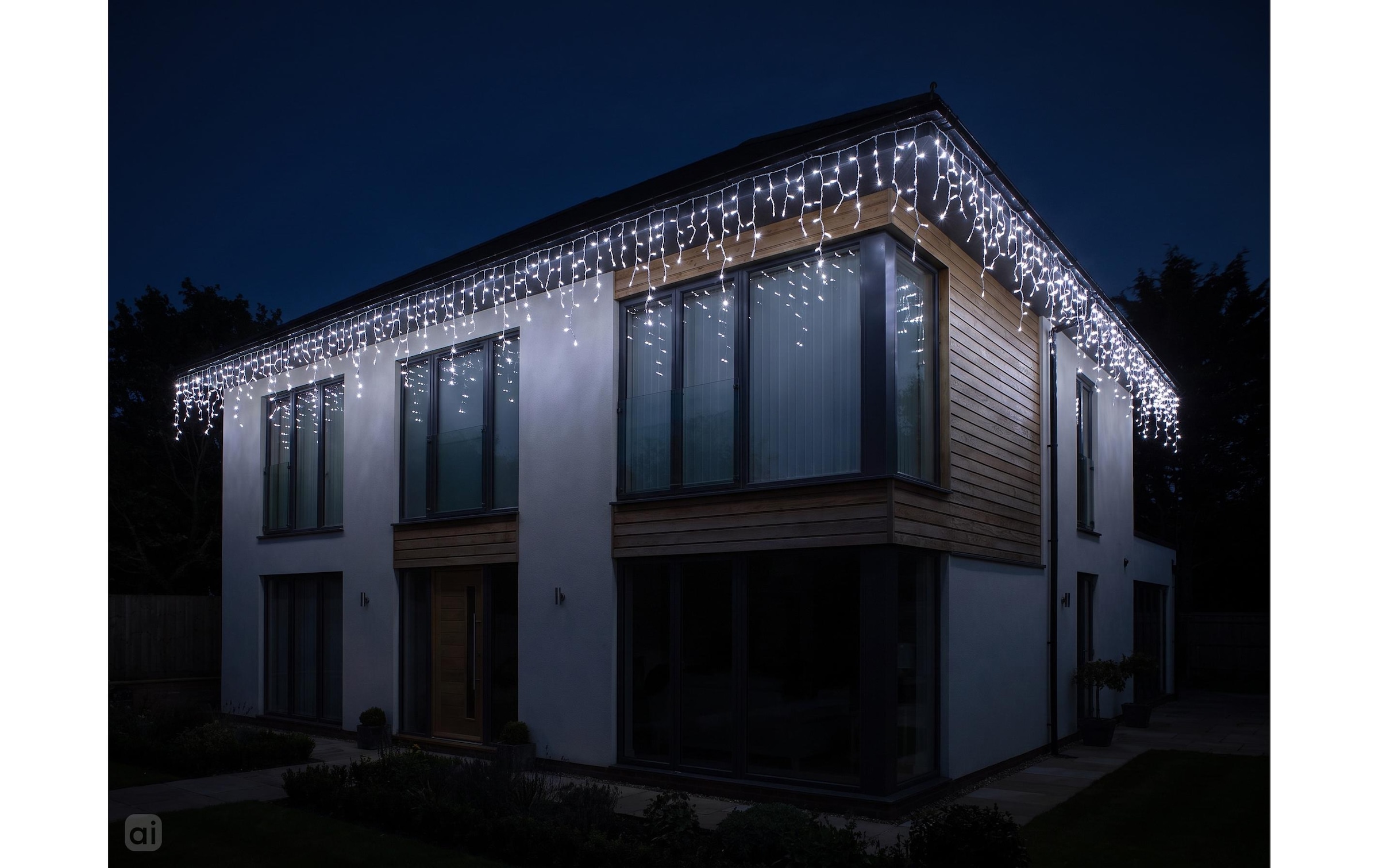 Cocon Lichterkette »Eiszapfen-Lichterkette, 960 LEDs Neutralweiss, 23.8 m«