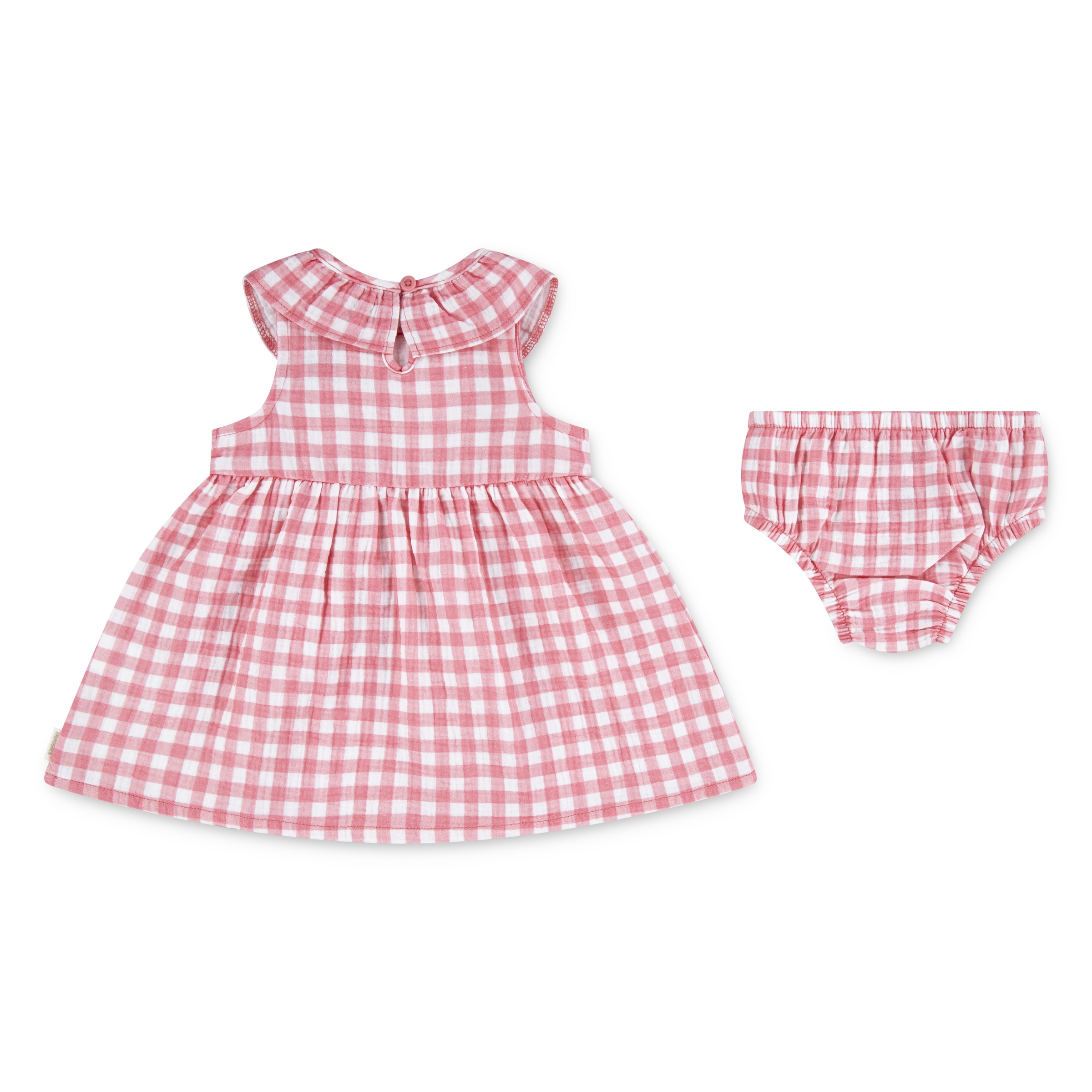HUGGIES babywear Babydollkleid Set, 2 tlg. tlg. mit Karo-Muster, for Girls