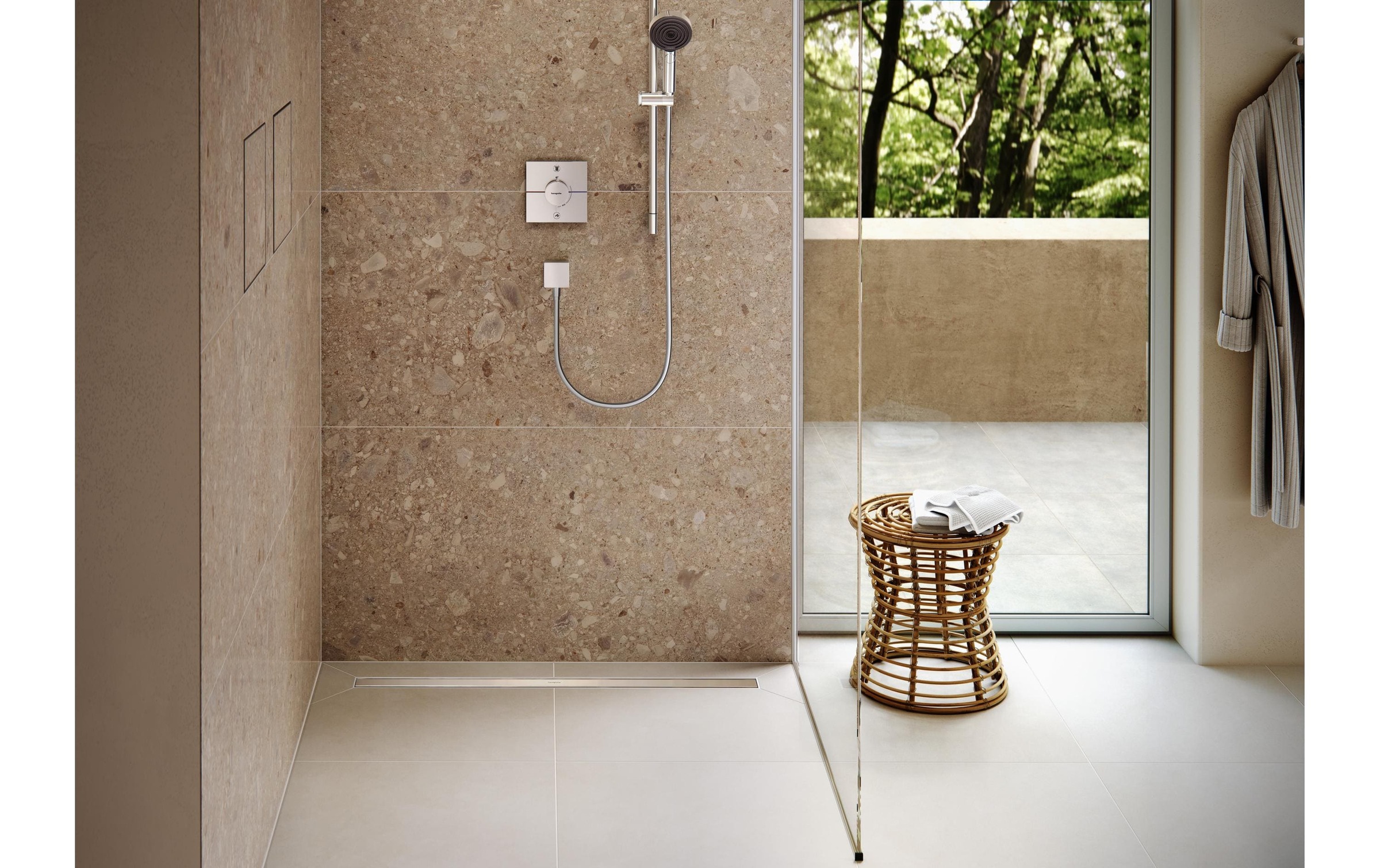 Image of hansgrohe Handbrause "Pulsify Select S" 10,5cm, 3 Strahlarten Activation