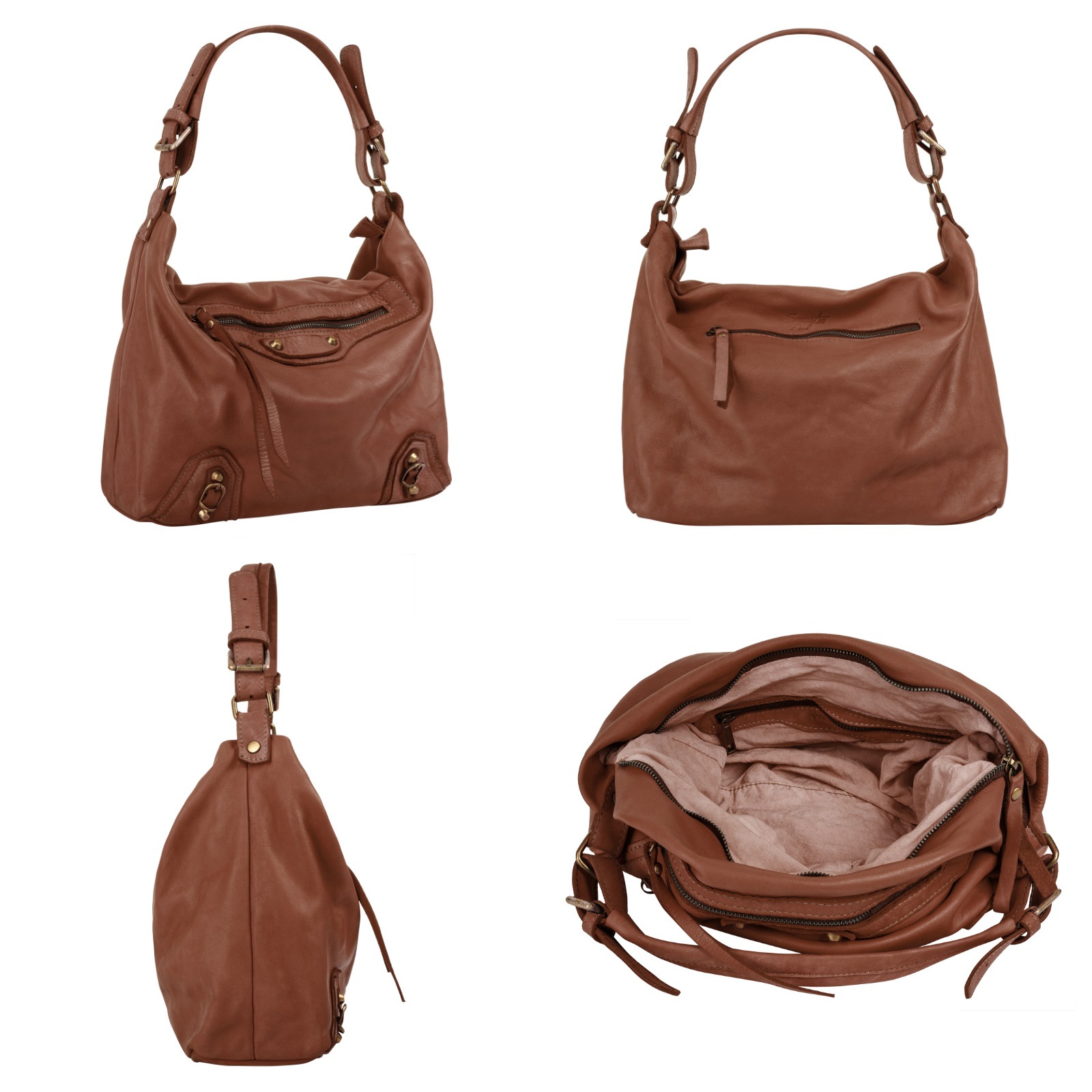Samantha Look Shopper, echt Leder, Made in Italy