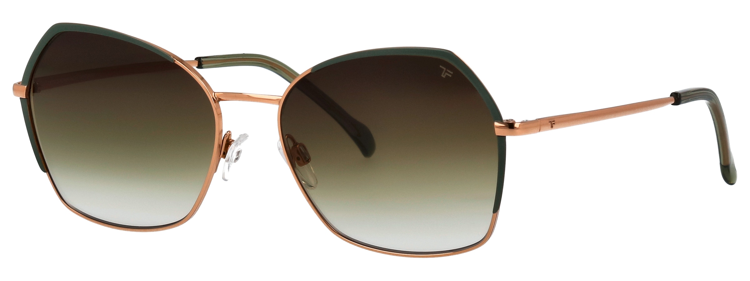 Image of TITANflex Sonnenbrille "826703" Form Feminin, Titanflex Logo auf Glas und Bügel, Polyamid UV 400