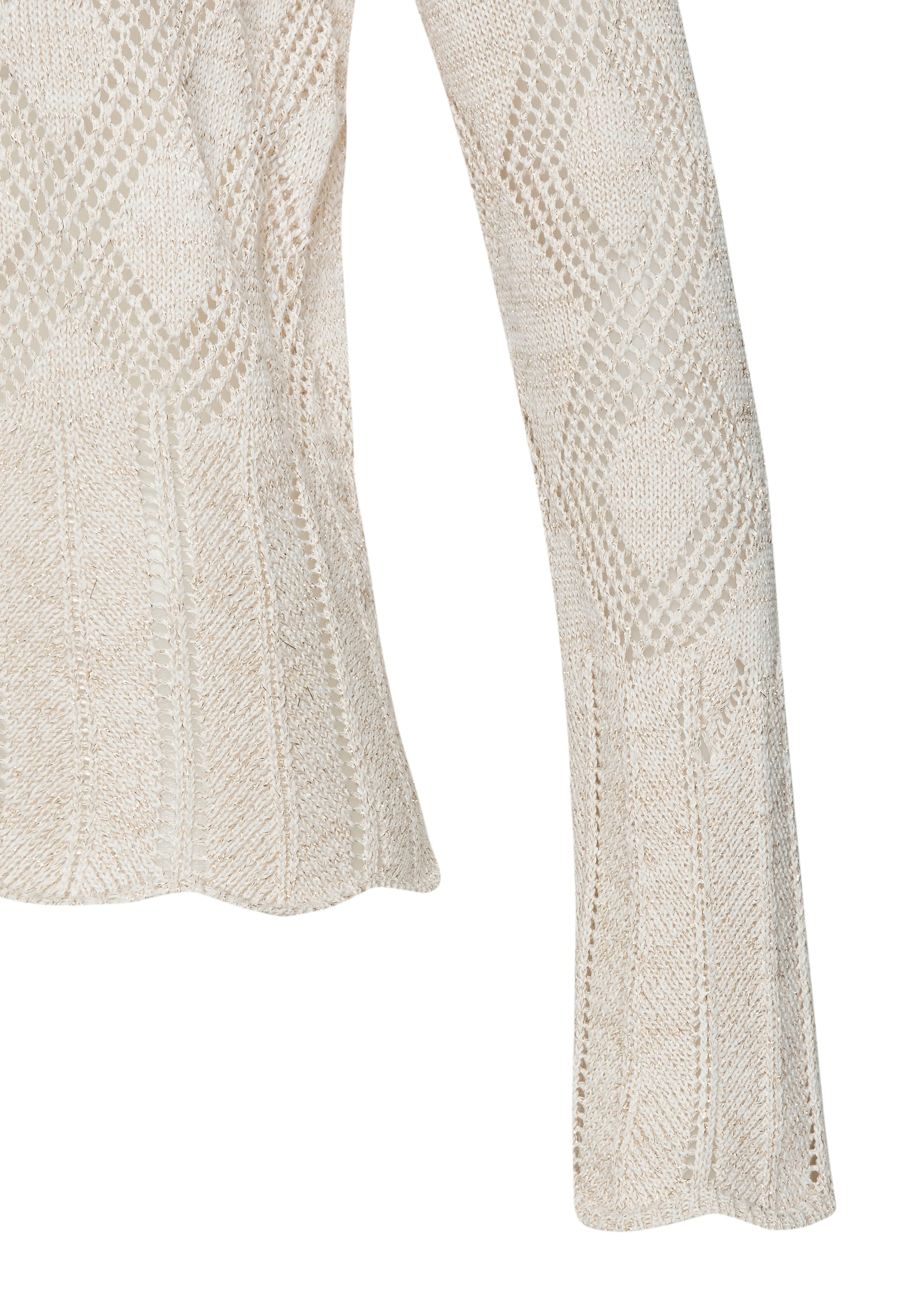 LASCANA Ajourpullover, mit tollem Lochstrickmuster, weiche Strickware mit mit Glitzergarn