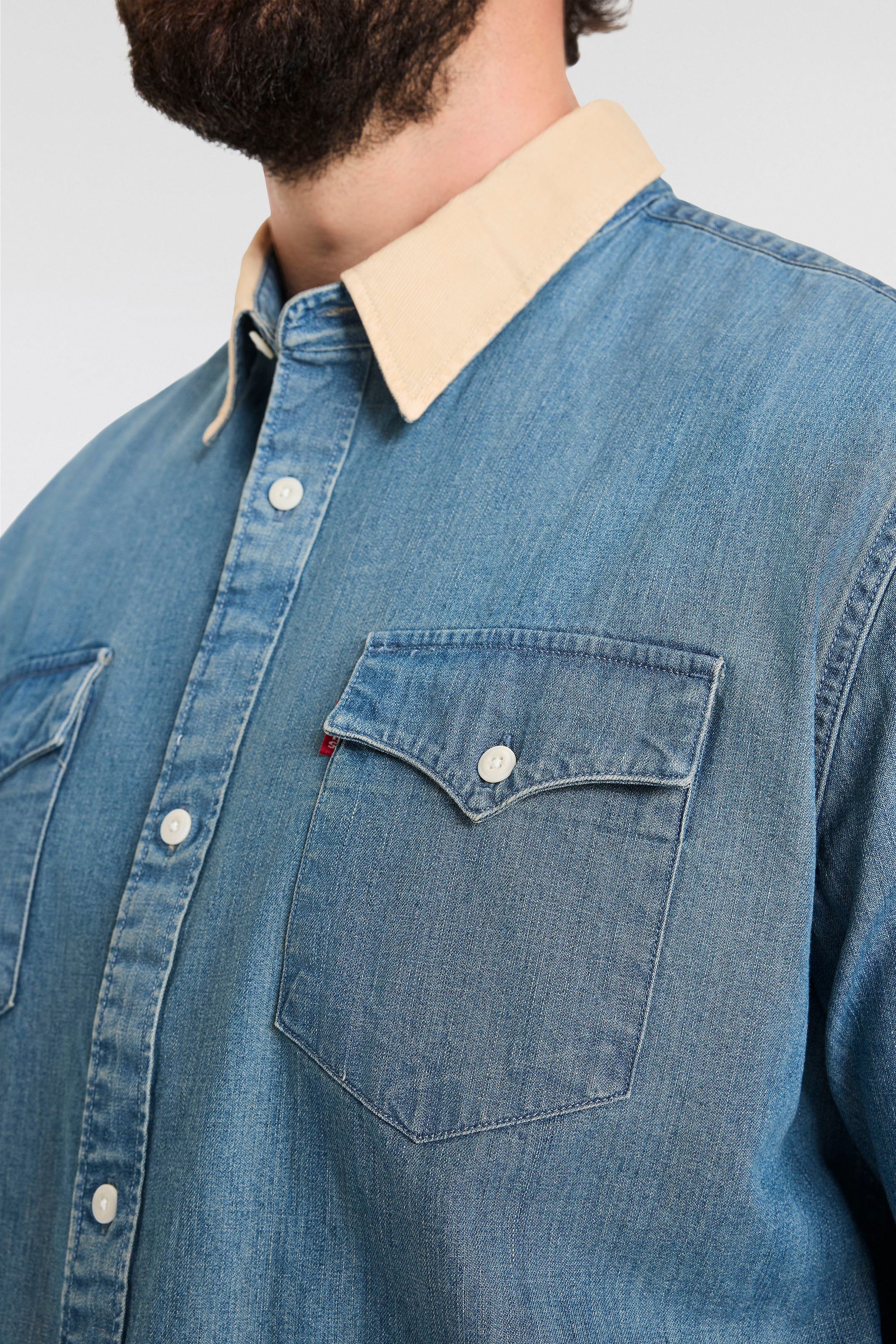 Levi's® Plus Jeanshemd »BIG RELAXED FIT WESTERN«