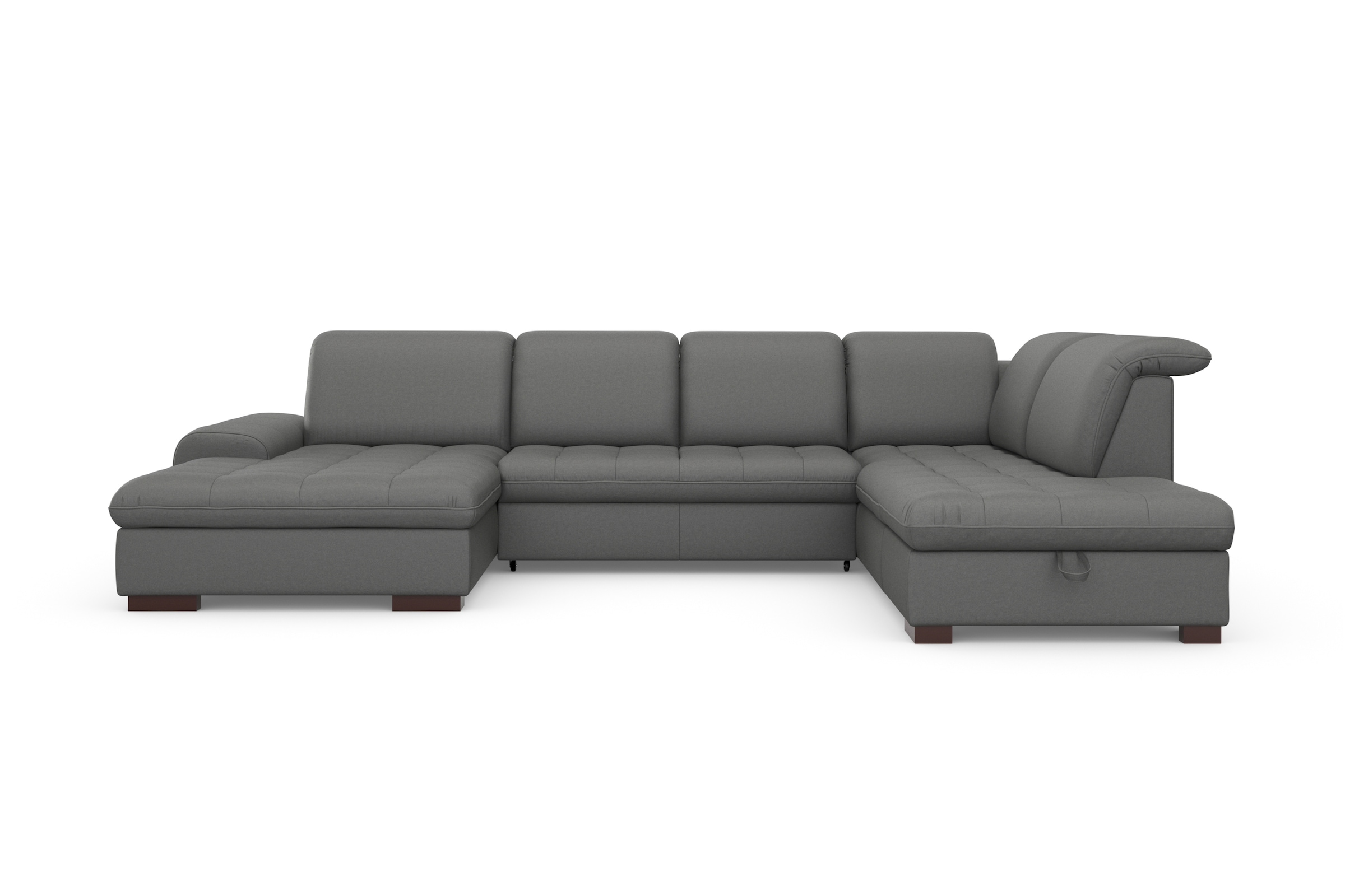 sit&more Wohnlandschaft »Luxor U-Form« wahlweise mit Bettfunktion, Bettkasten und Kopfteilverstellung